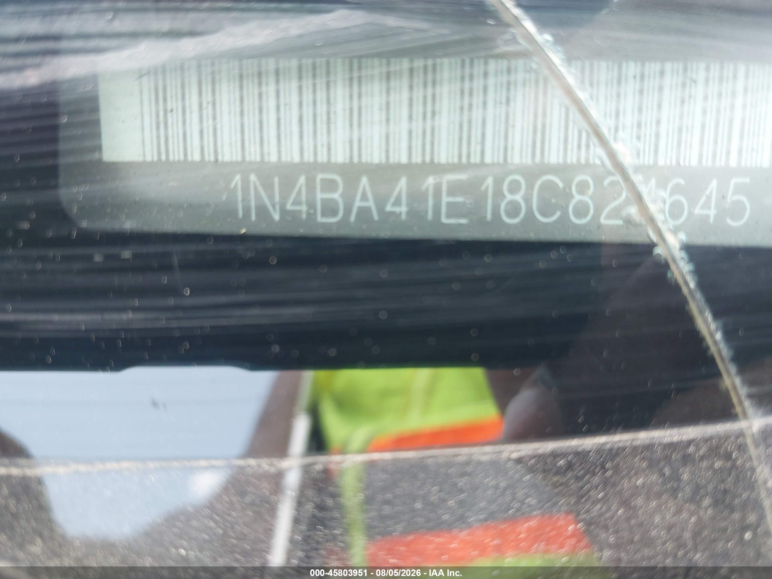 2008 Nissan Maxima 3.5 Se Серый vin: 1N4BA41E18C824645