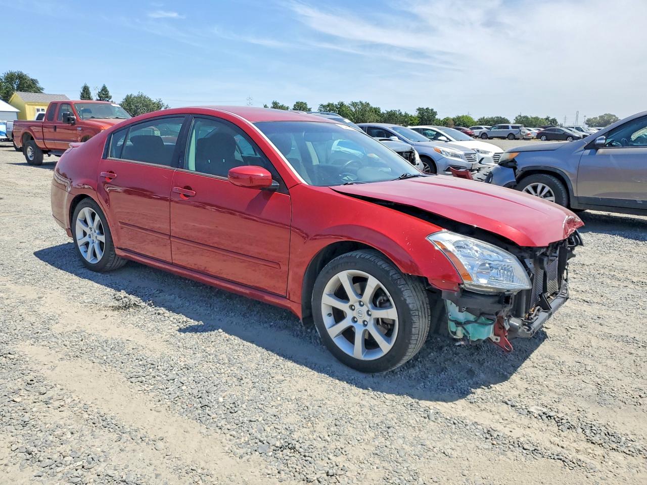 2008 Nissan Maxima 3.5 Se Red vin: 1N4BA41E18C833958