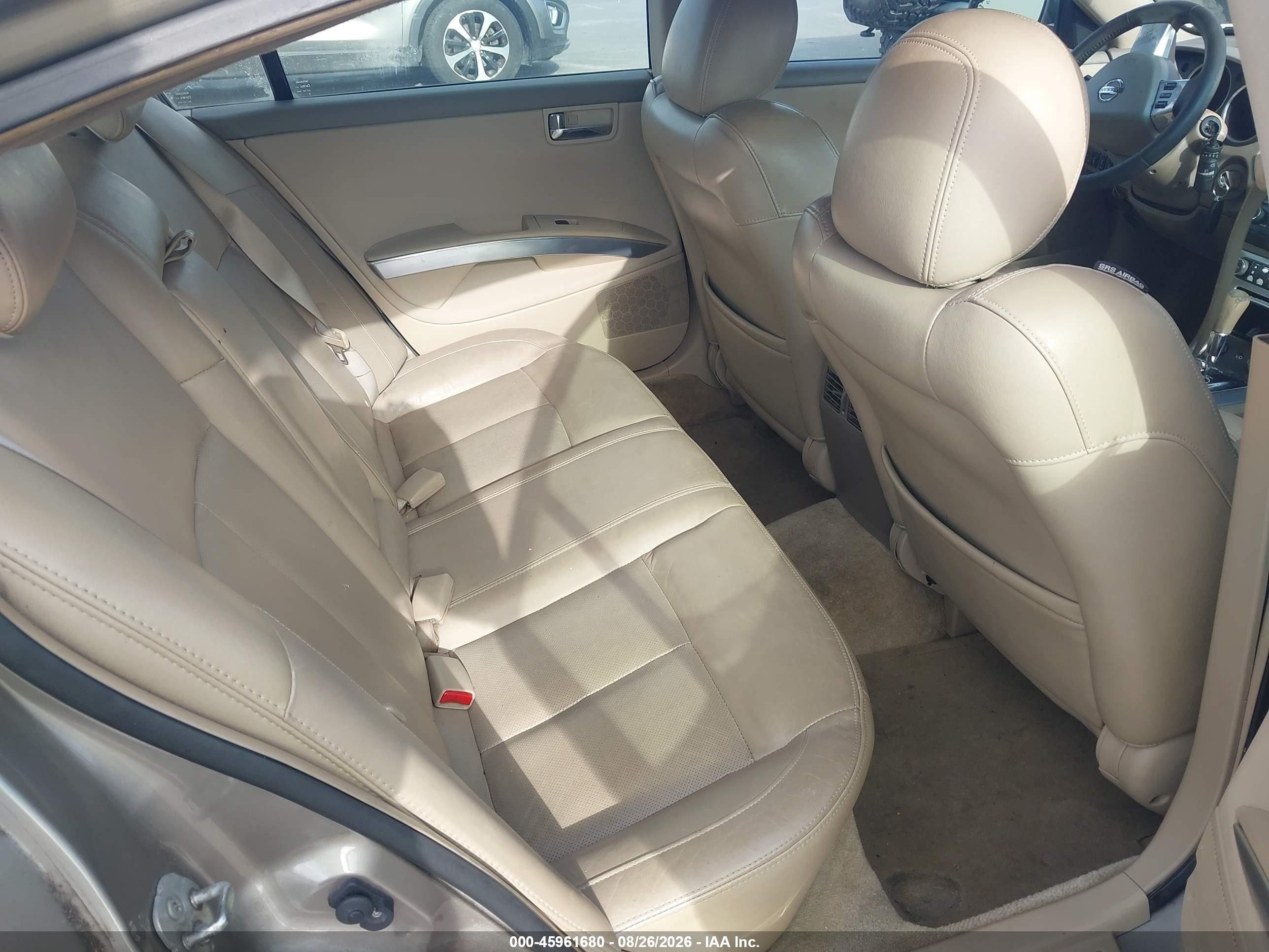 2008 Nissan Maxima 3.5 Se Gold vin: 1N4BA41E18C835175
