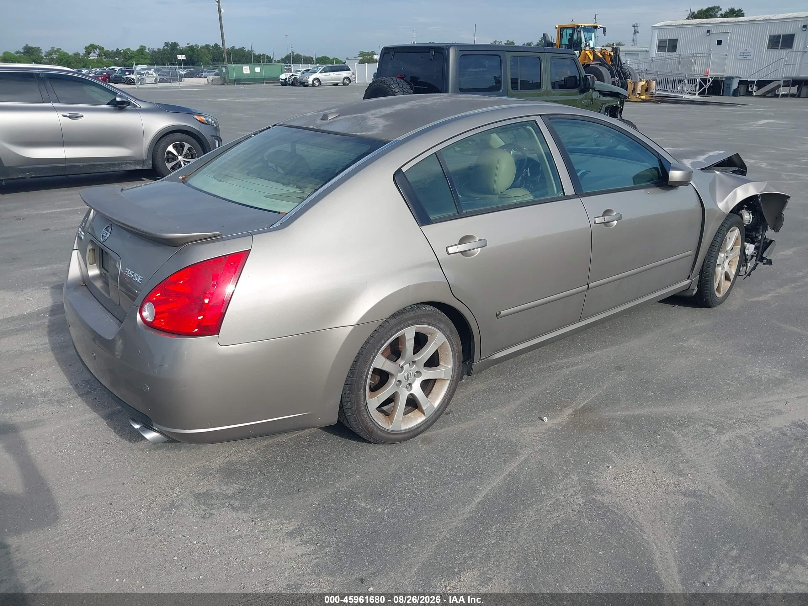 2008 Nissan Maxima 3.5 Se Gold vin: 1N4BA41E18C835175