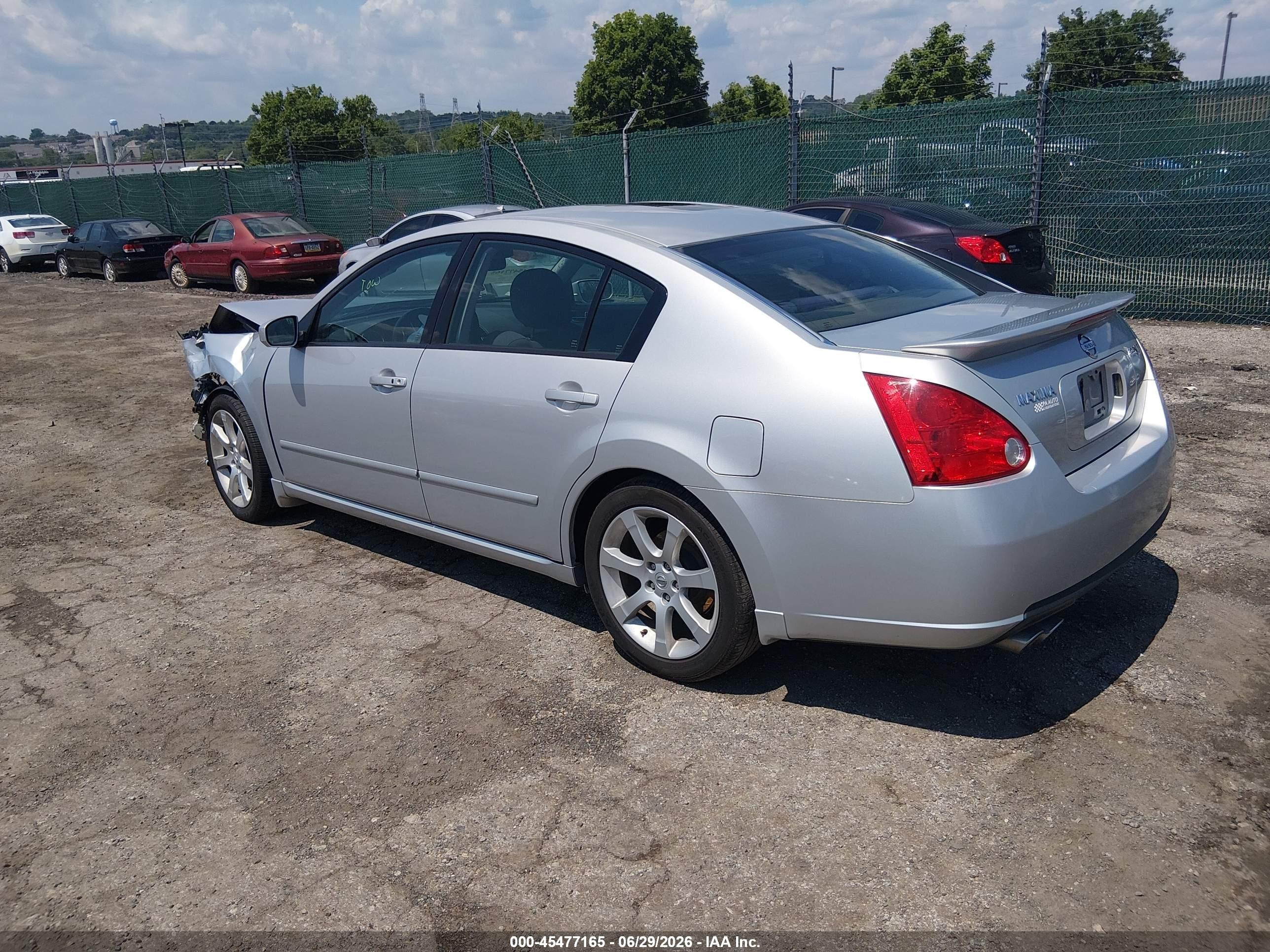 2008 Nissan Maxima 3.5 Se Silver vin: 1N4BA41E18C835340
