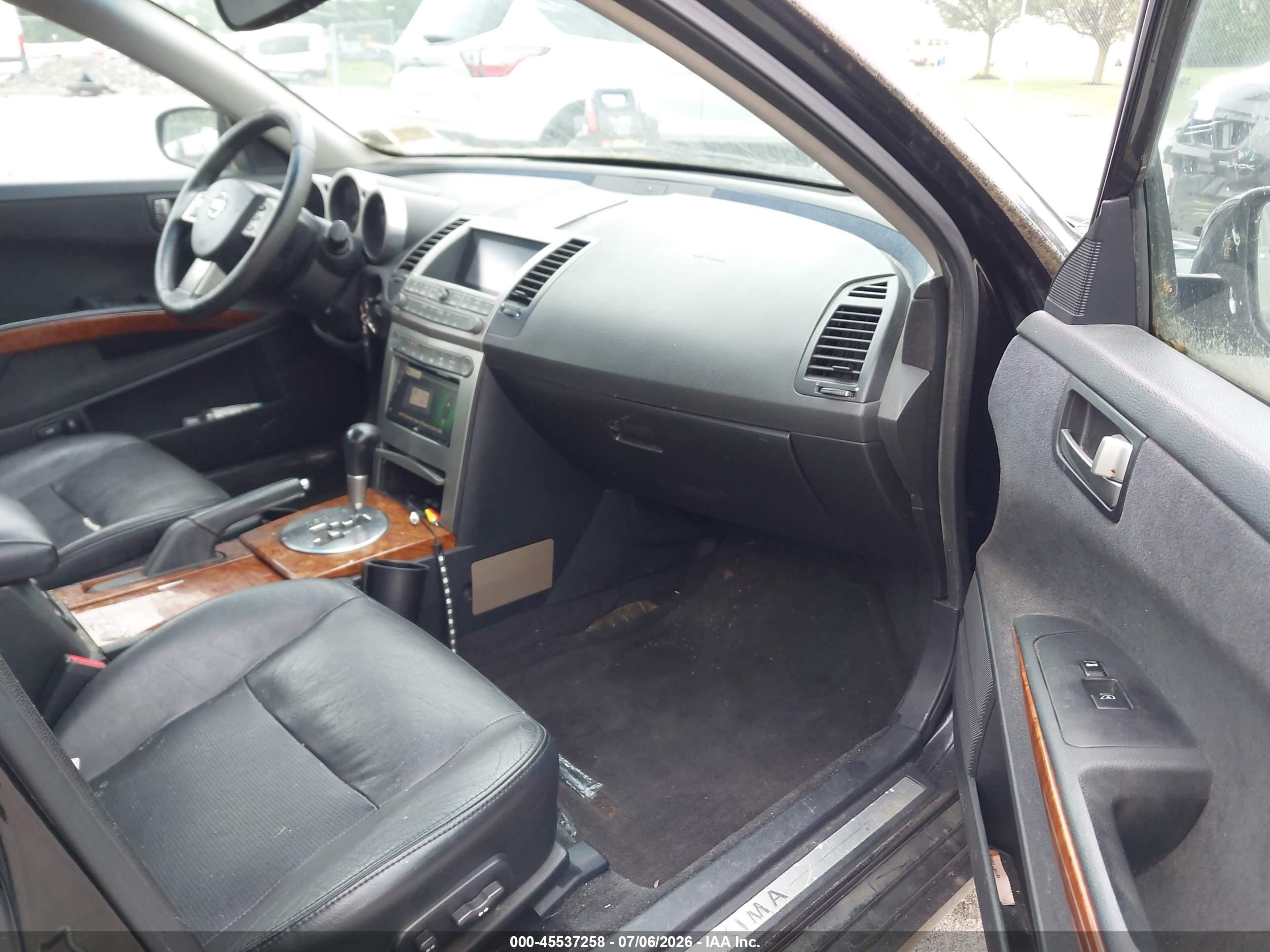 2004 Nissan Maxima 3.5 Sl Black vin: 1N4BA41E24C912789