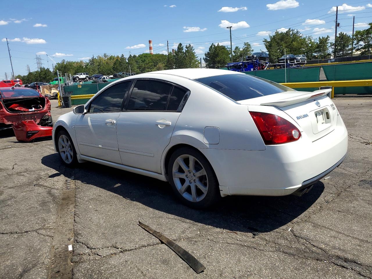 2007 Nissan Maxima 3.5 Se White vin: 1N4BA41E27C822952