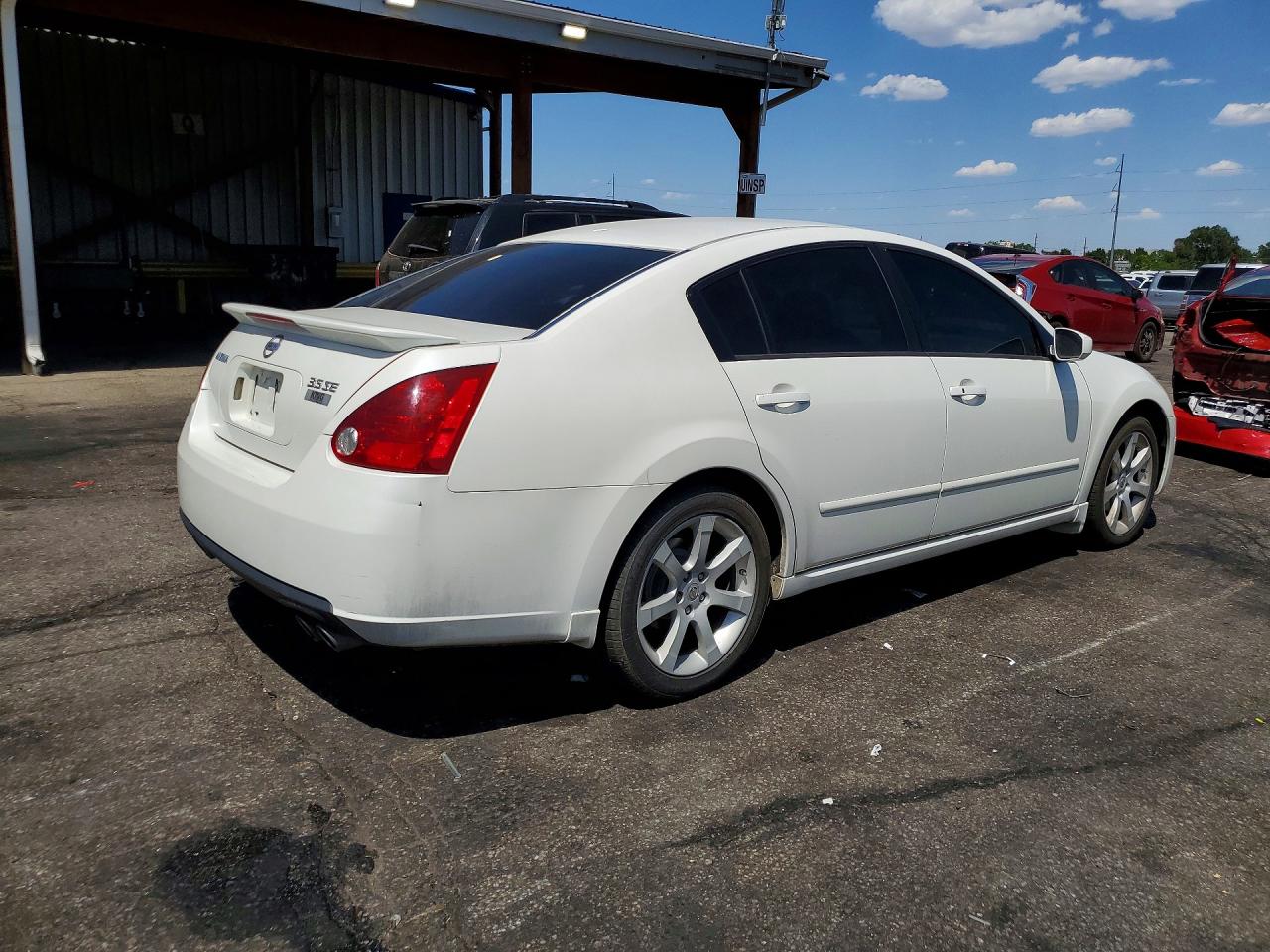 2007 Nissan Maxima 3.5 Se White vin: 1N4BA41E27C822952