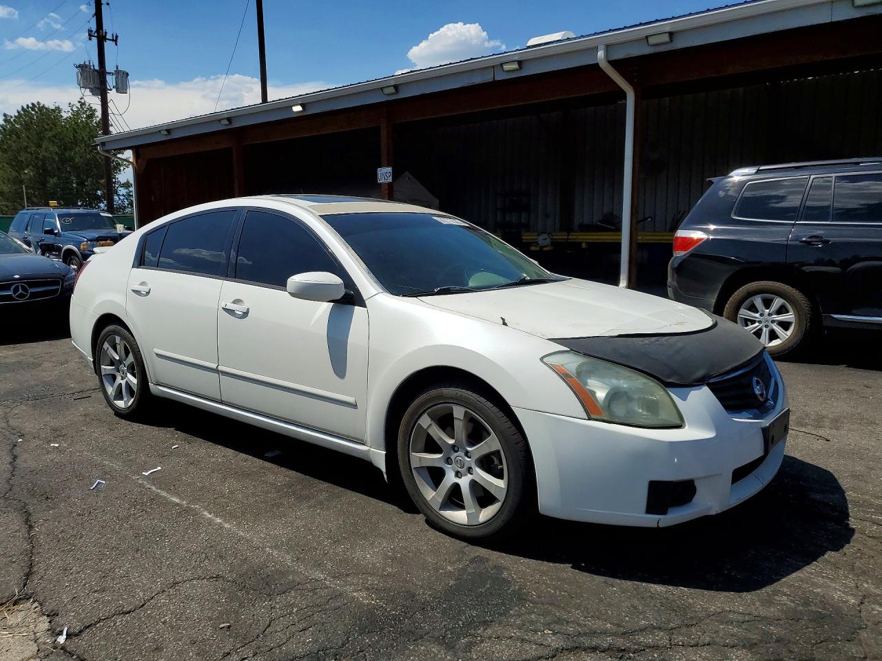 2007 Nissan Maxima 3.5 Se White vin: 1N4BA41E27C822952