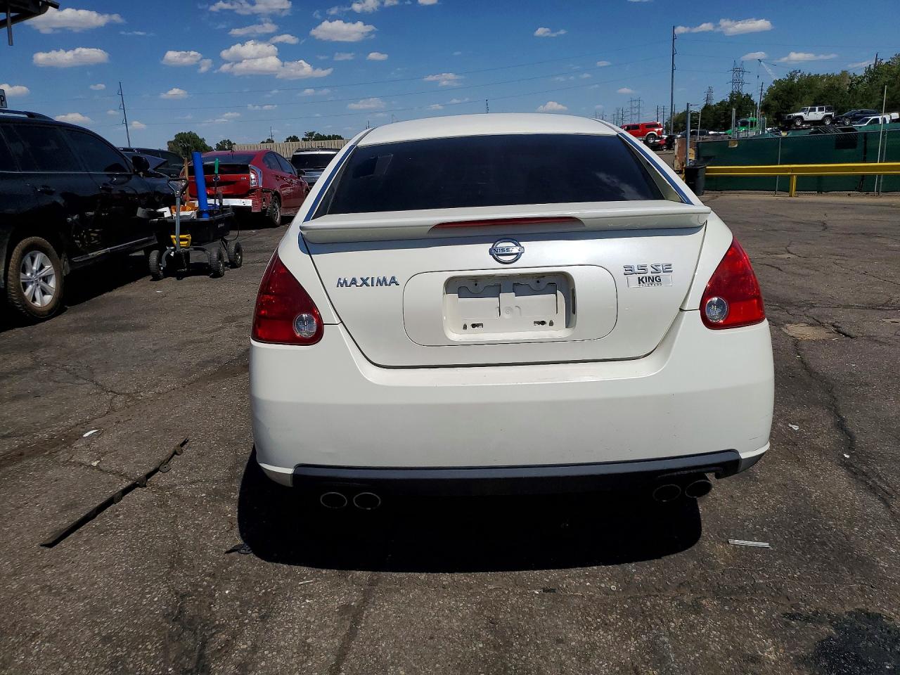 2007 Nissan Maxima 3.5 Se White vin: 1N4BA41E27C822952