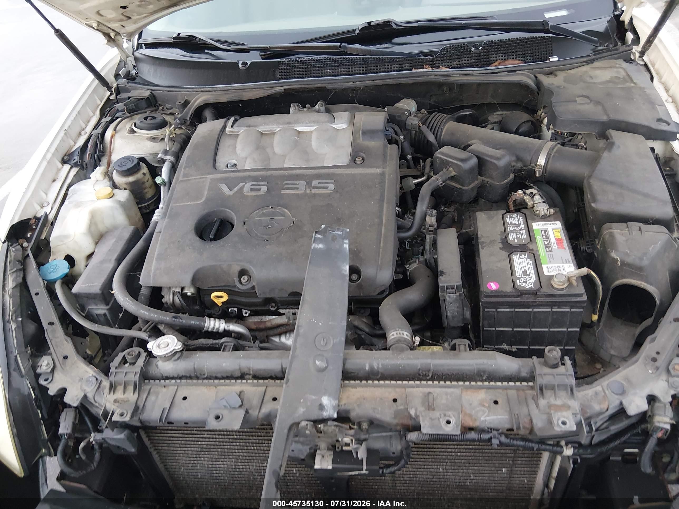 2007 Nissan Maxima 3.5 Se White vin: 1N4BA41E27C831926