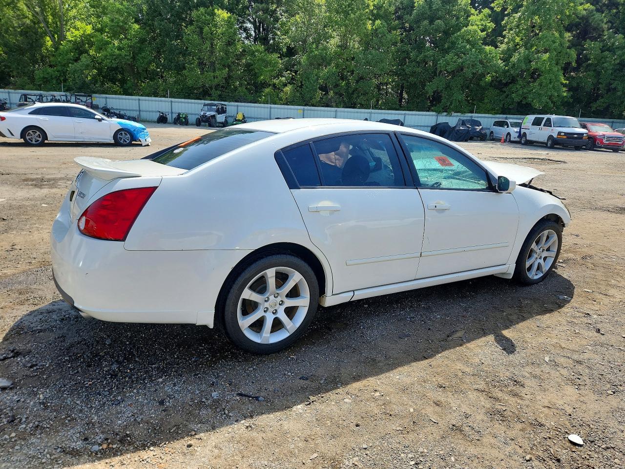 2007 Nissan Maxima 3.5 Se White vin: 1N4BA41E27C854784