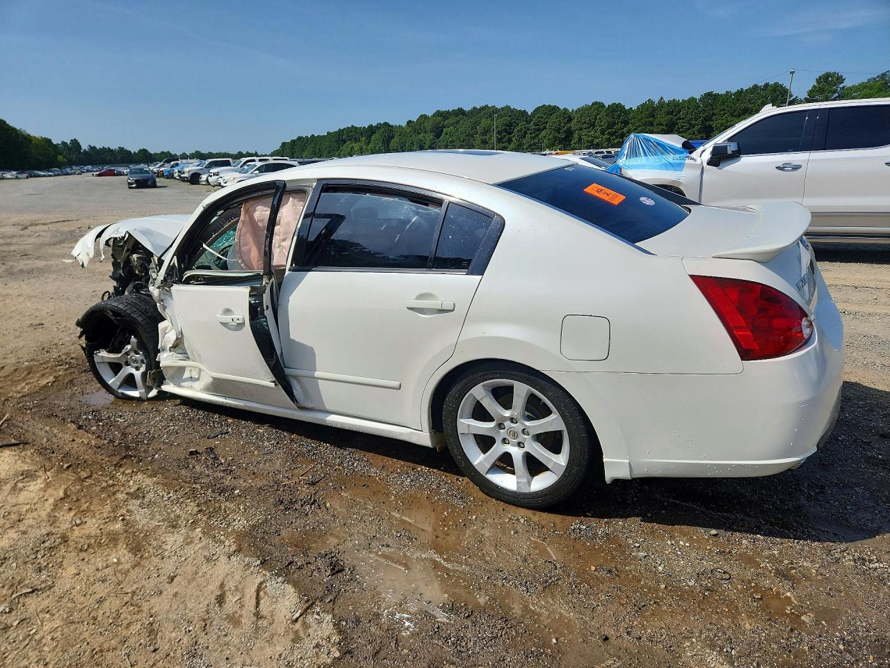 2007 Nissan Maxima 3.5 Se White vin: 1N4BA41E27C854784