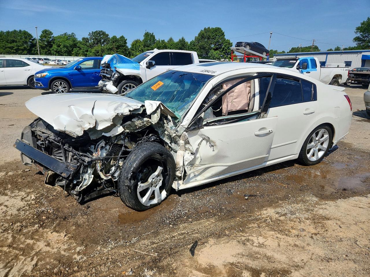 2007 Nissan Maxima 3.5 Se White vin: 1N4BA41E27C854784
