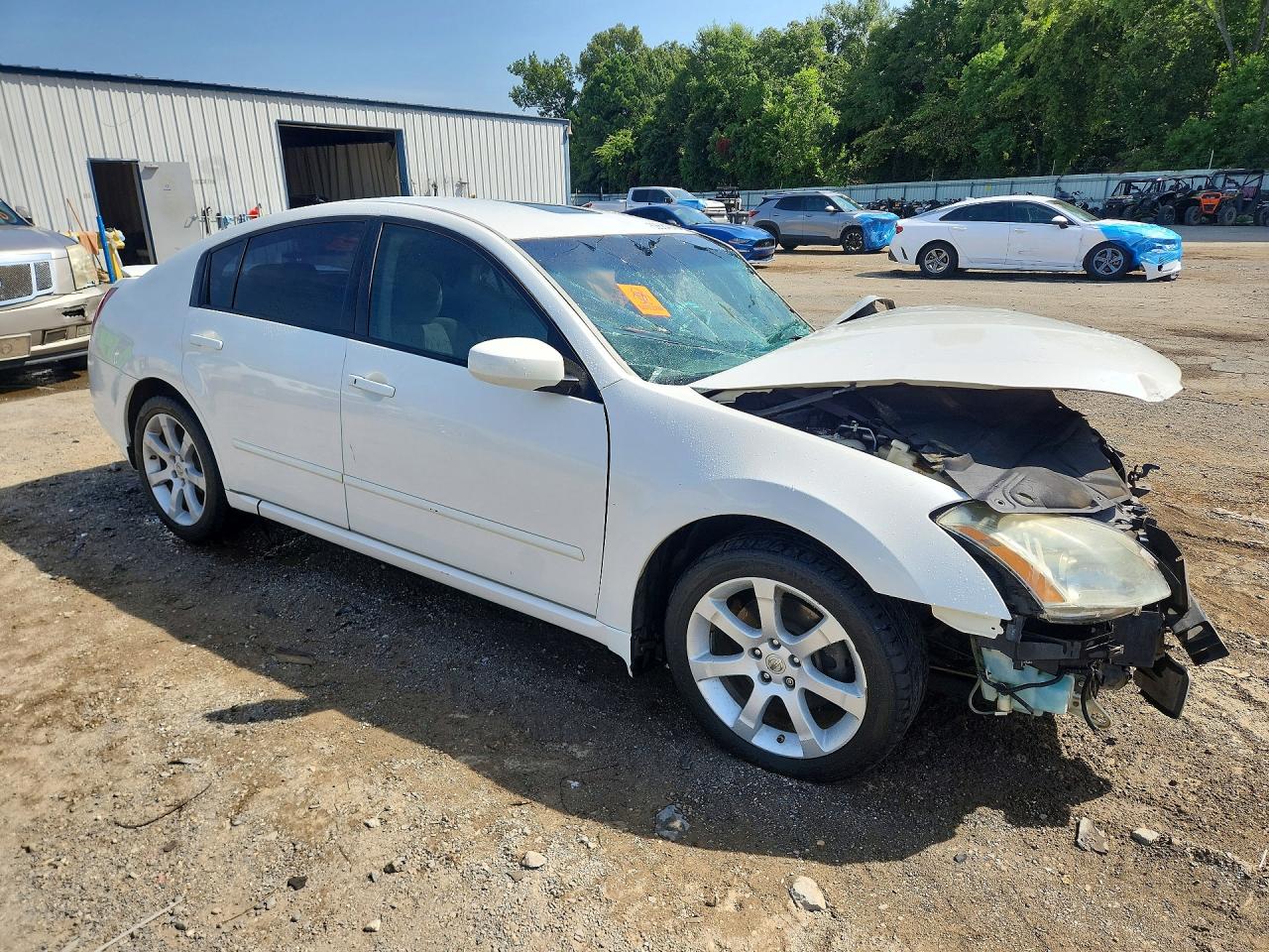 2007 Nissan Maxima 3.5 Se White vin: 1N4BA41E27C854784