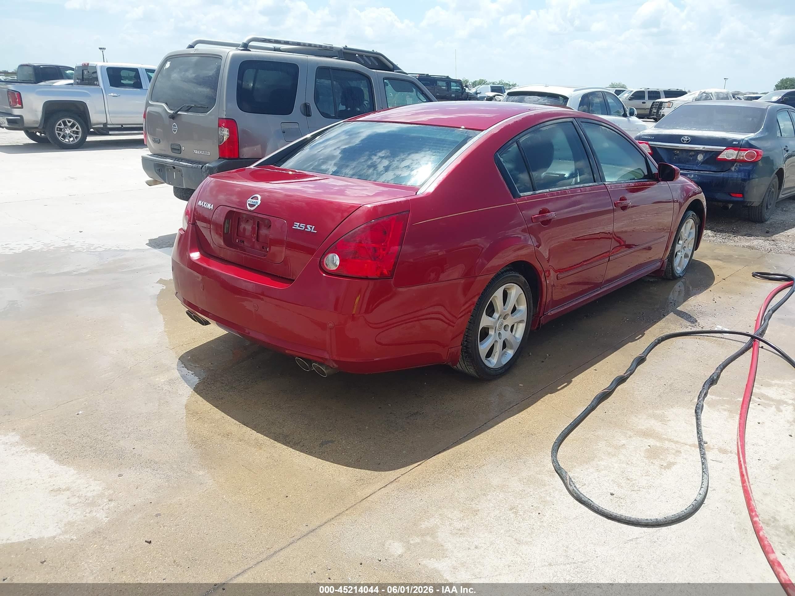 2007 Nissan Maxima 3.5 Sl Темно-бордовый vin: 1N4BA41E27C861377