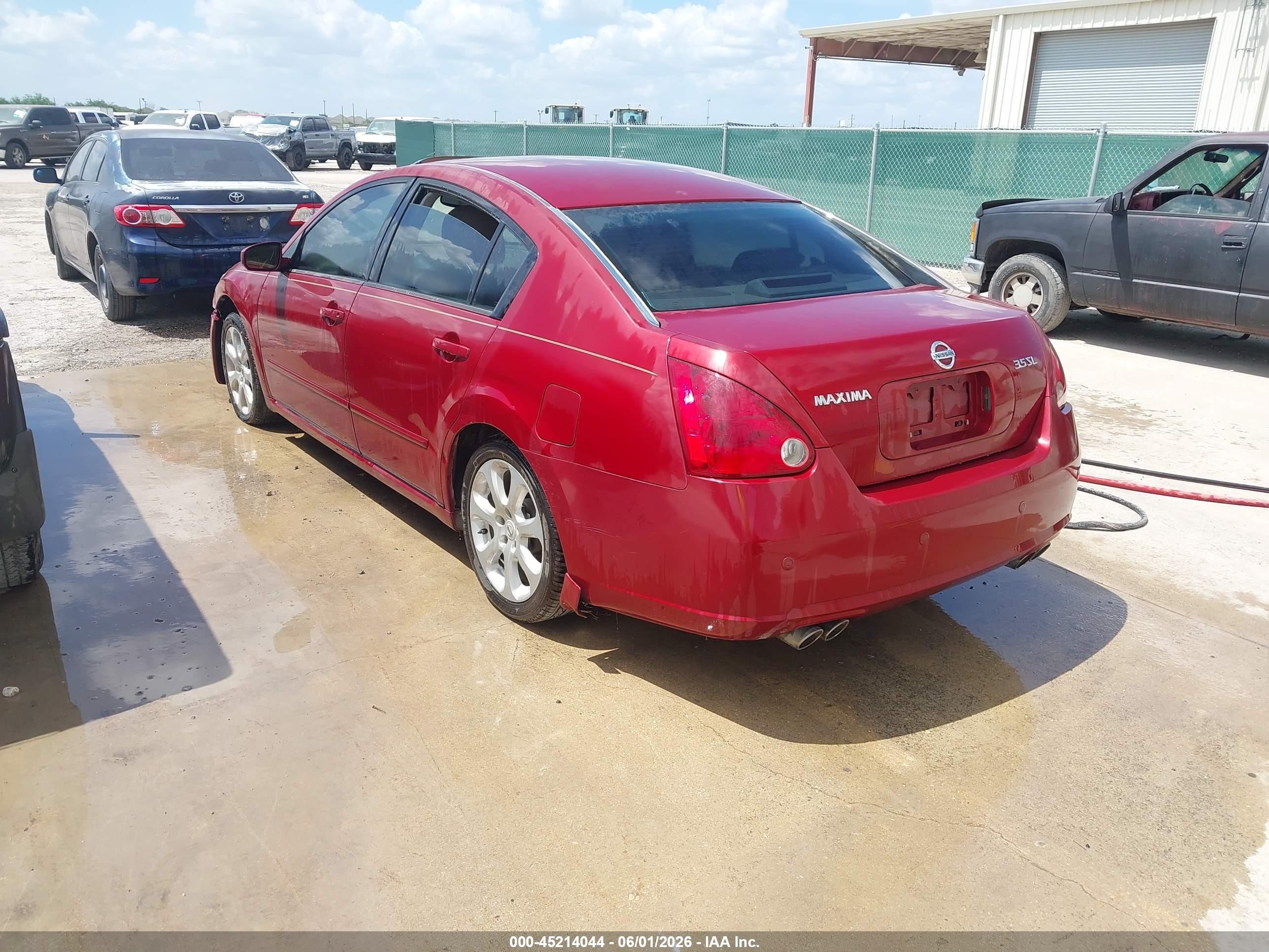 2007 Nissan Maxima 3.5 Sl Темно-бордовый vin: 1N4BA41E27C861377