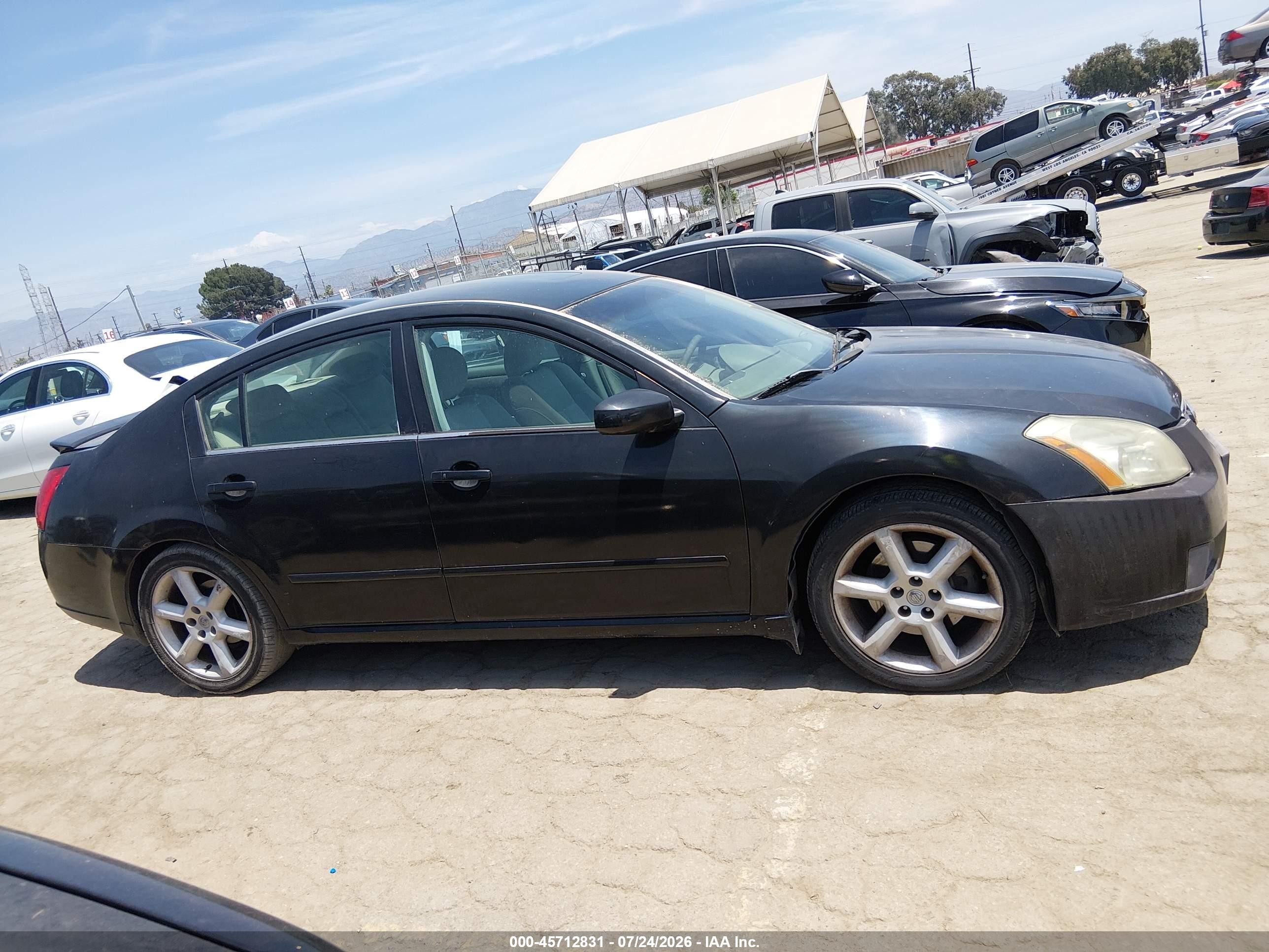 2007 Nissan Maxima 3.5 Se Черный vin: 1N4BA41E27C864716