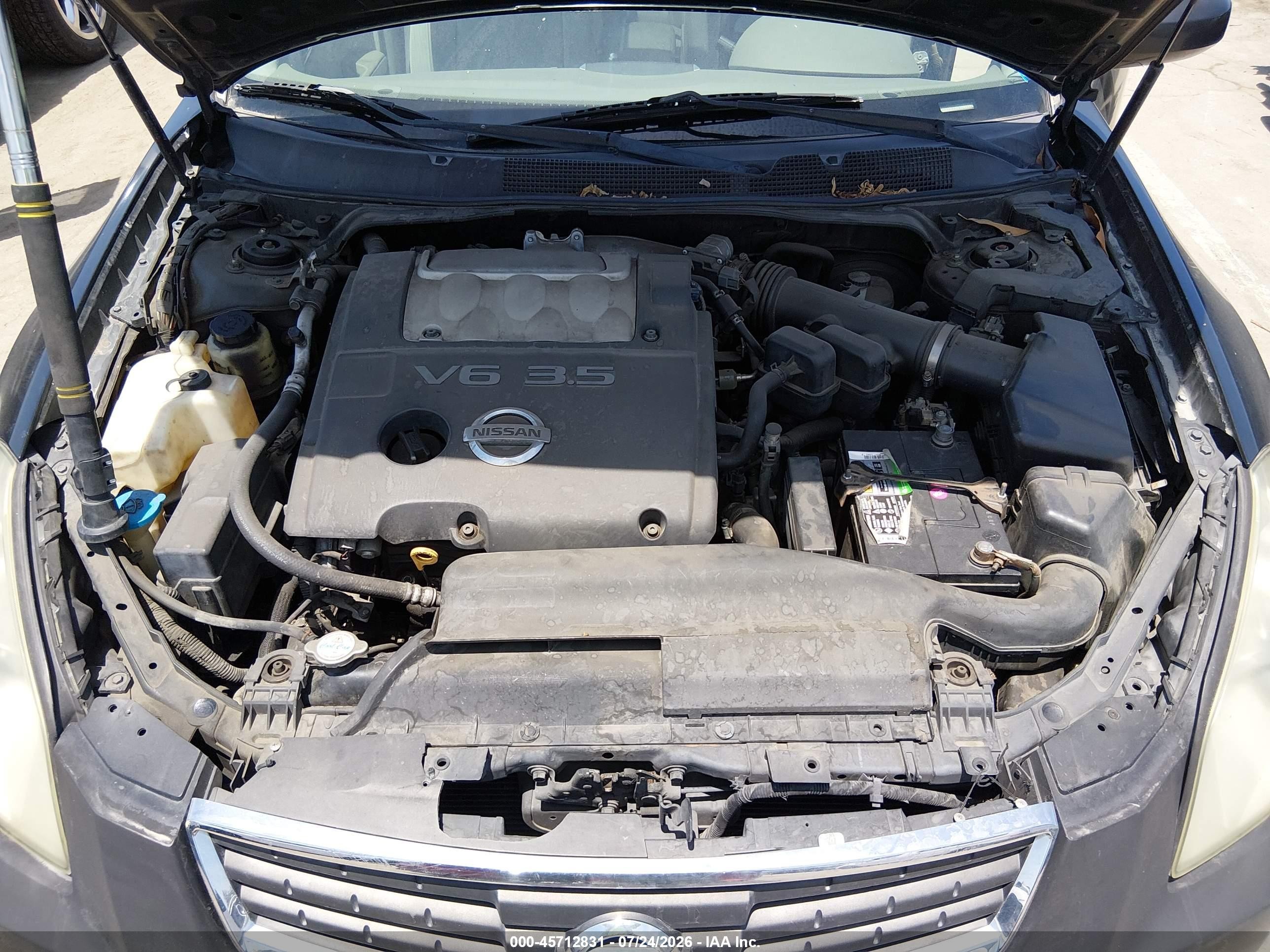 2007 Nissan Maxima 3.5 Se Черный vin: 1N4BA41E27C864716
