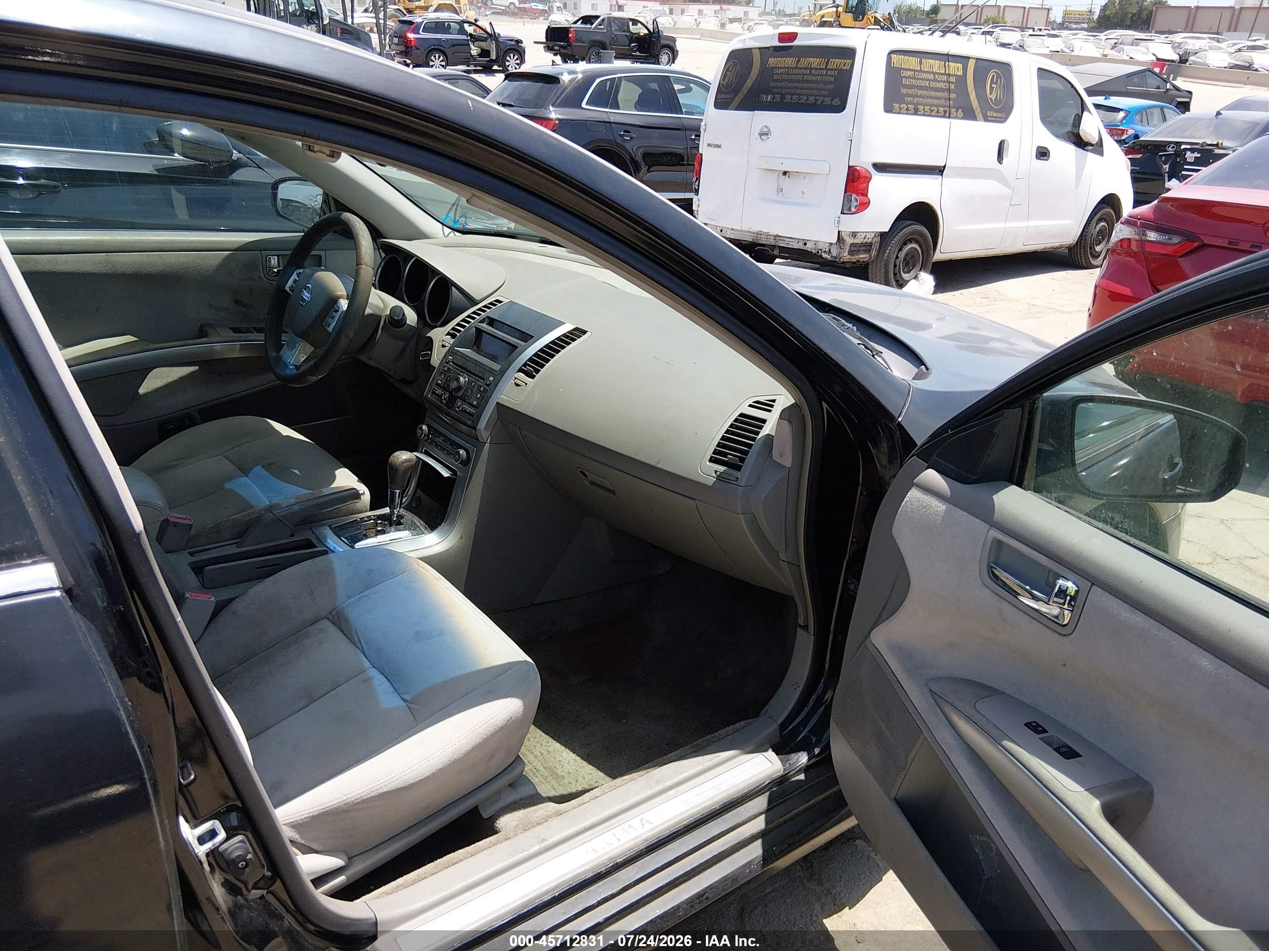 2007 Nissan Maxima 3.5 Se Черный vin: 1N4BA41E27C864716