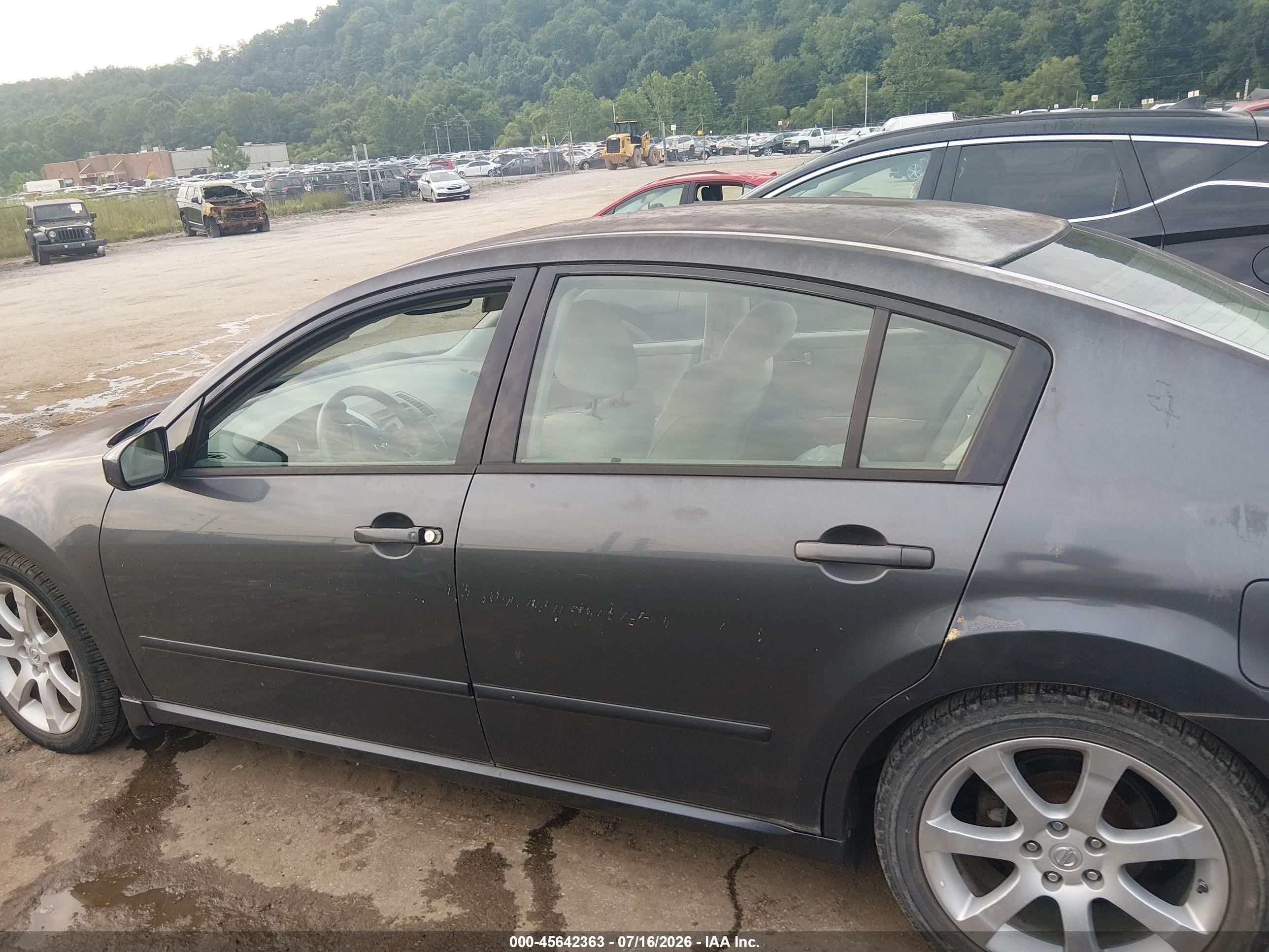 2007 Nissan Maxima 3.5 Se Gray vin: 1N4BA41E37C809448