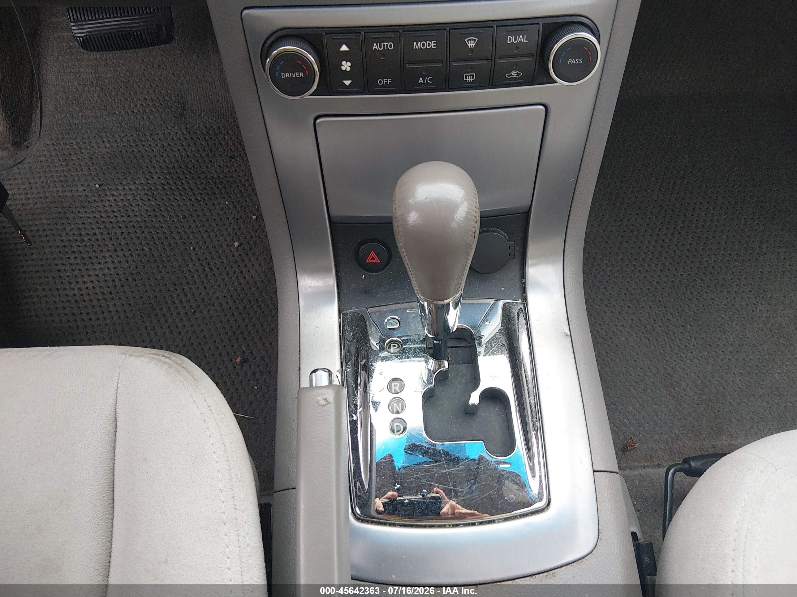 2007 Nissan Maxima 3.5 Se Gray vin: 1N4BA41E37C809448