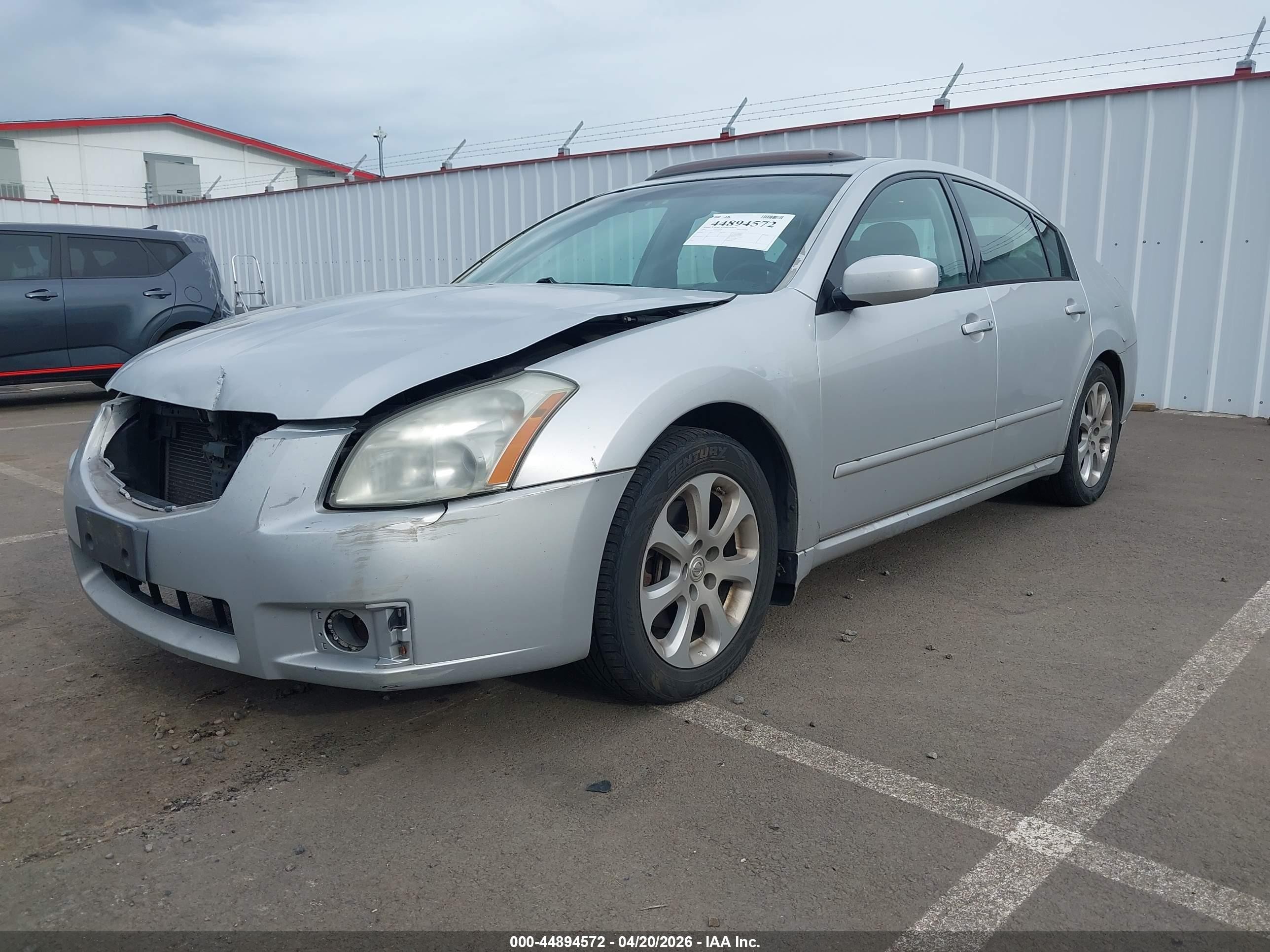 2007 Nissan Maxima 3.5 Sl Silver vin: 1N4BA41E37C828453