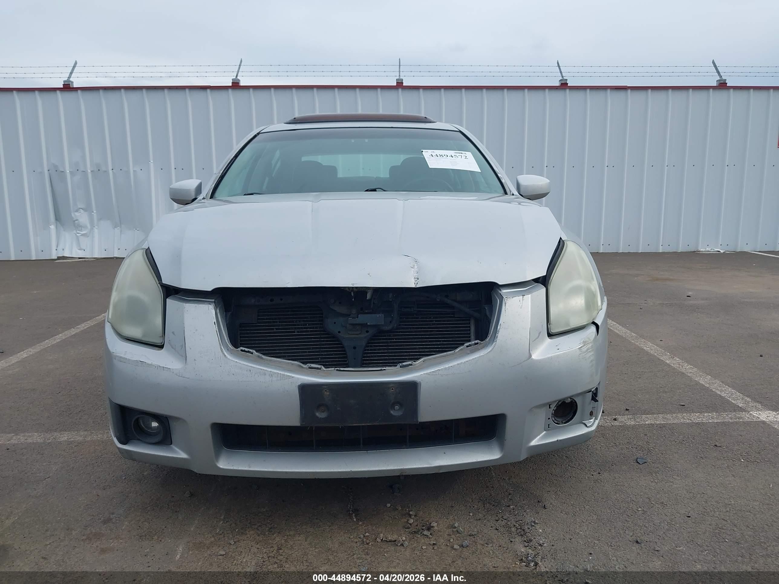 2007 Nissan Maxima 3.5 Sl Silver vin: 1N4BA41E37C828453