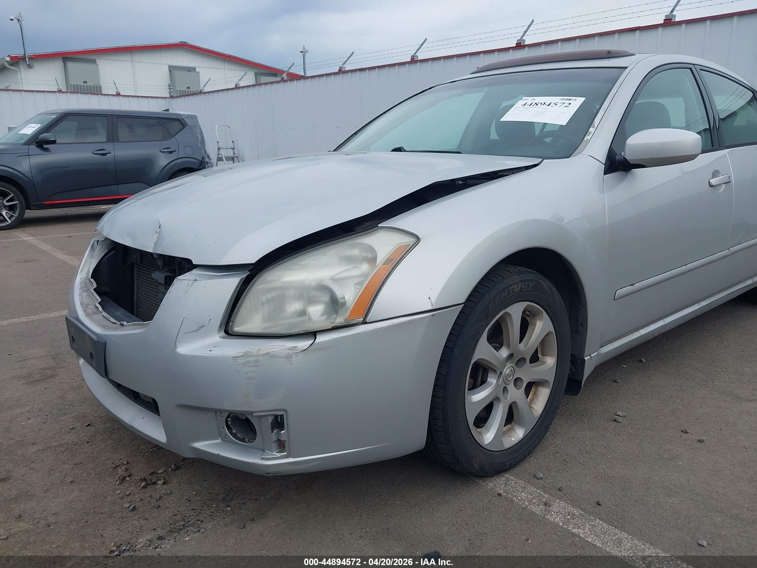 2007 Nissan Maxima 3.5 Sl Silver vin: 1N4BA41E37C828453