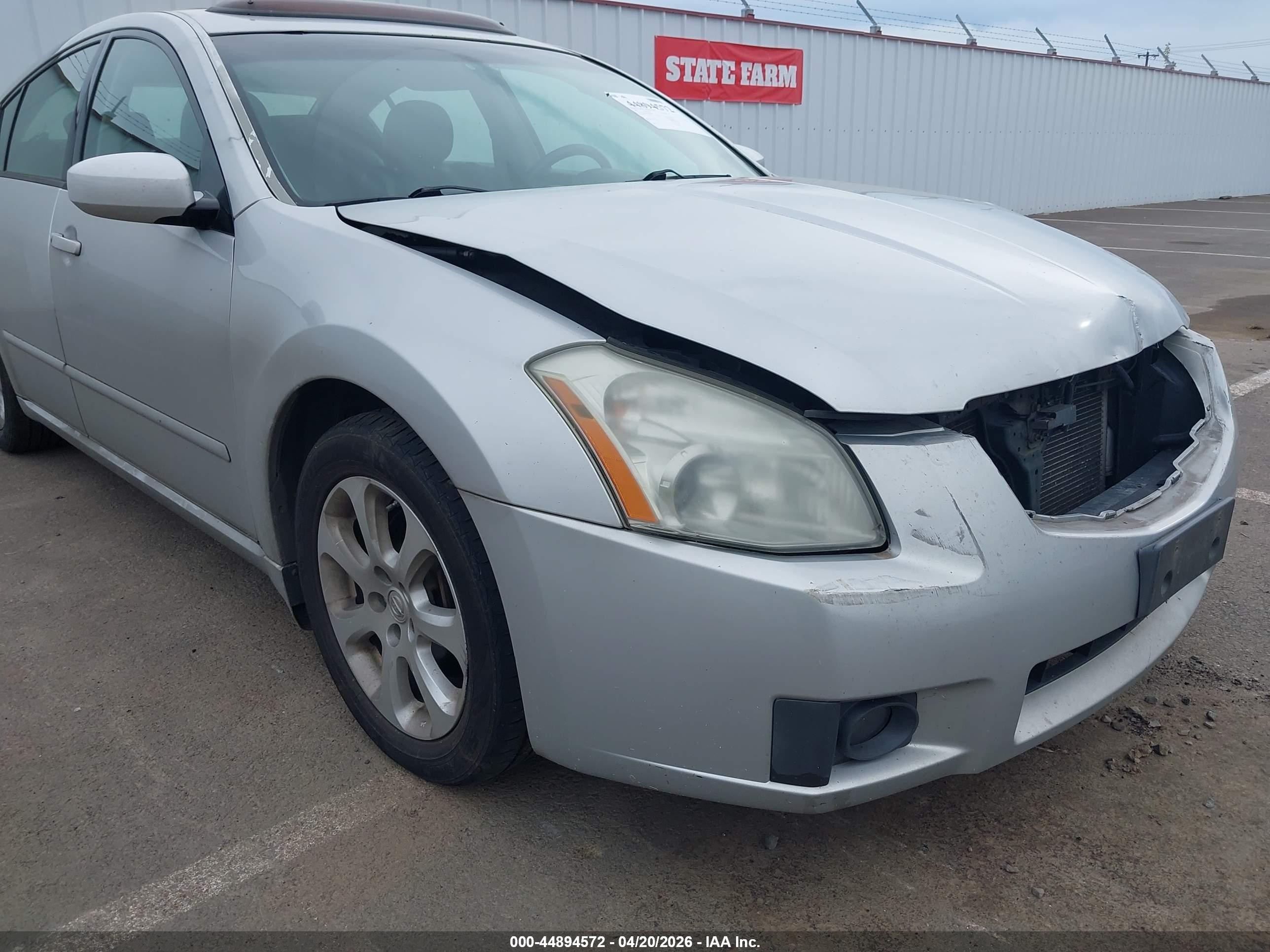 2007 Nissan Maxima 3.5 Sl Silver vin: 1N4BA41E37C828453