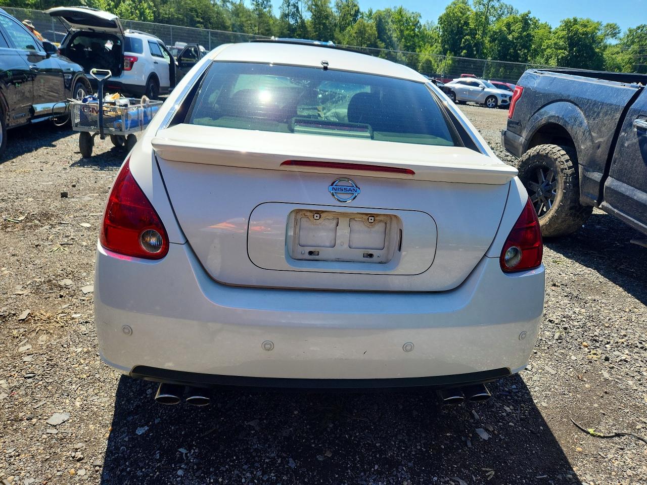 2007 Nissan Maxima 3.5 Se White vin: 1N4BA41E37C860285