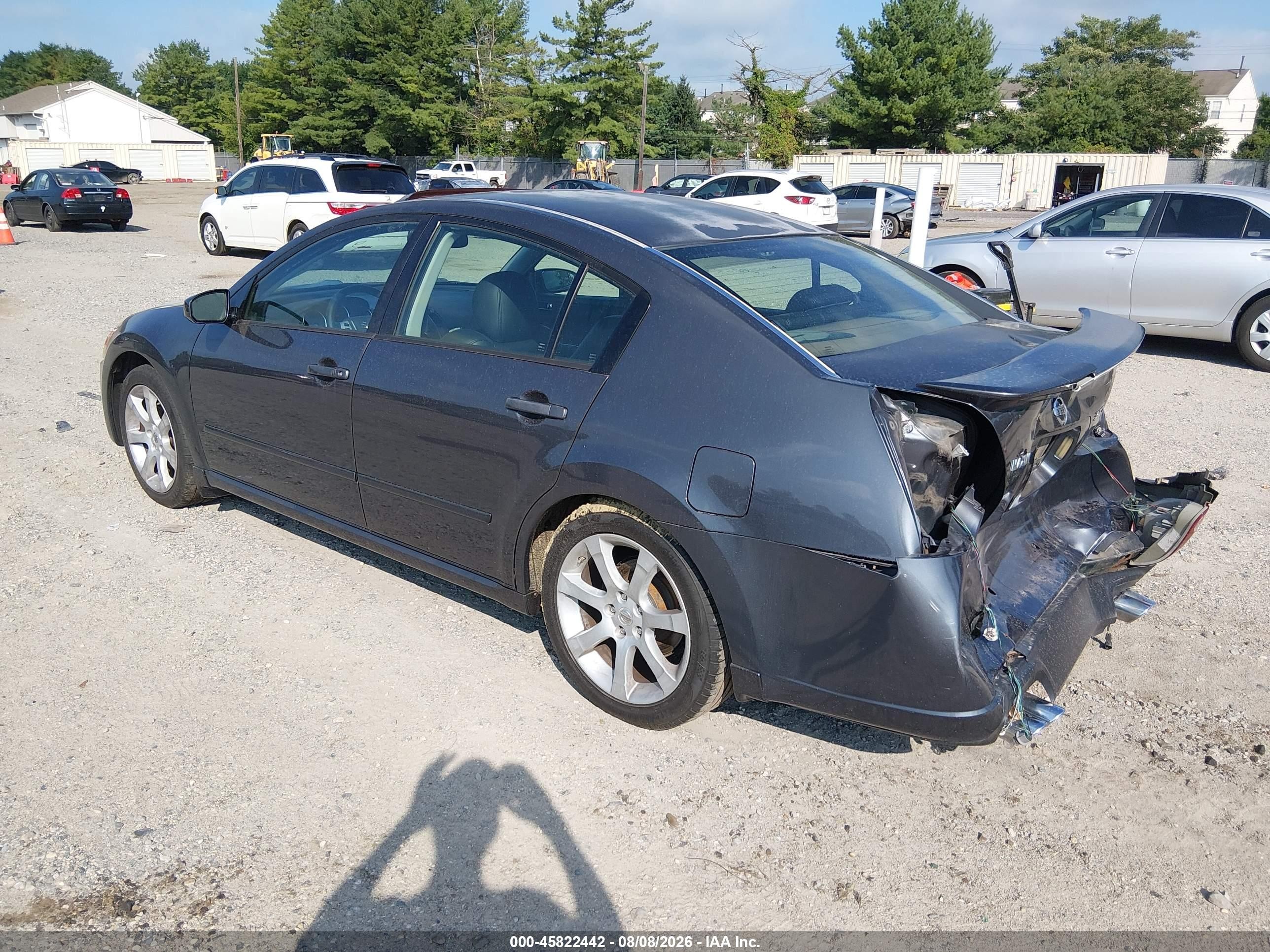 2007 Nissan Maxima 3.5 Se Gray vin: 1N4BA41E37C863266