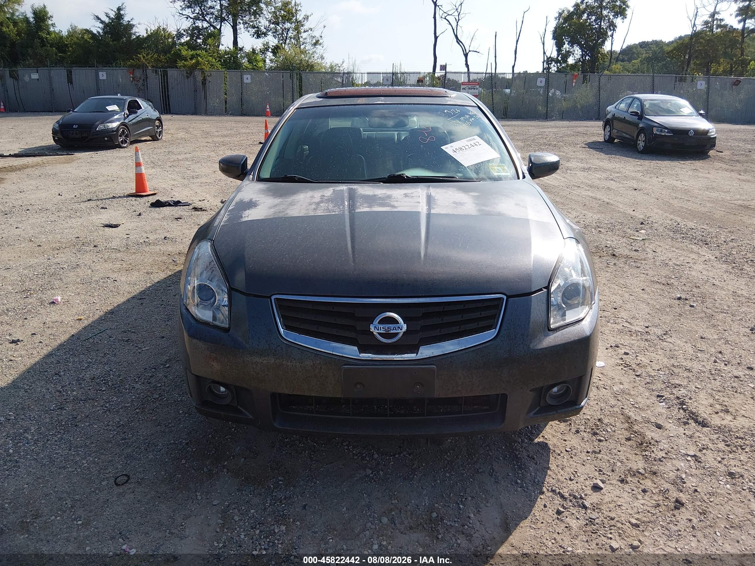 2007 Nissan Maxima 3.5 Se Gray vin: 1N4BA41E37C863266
