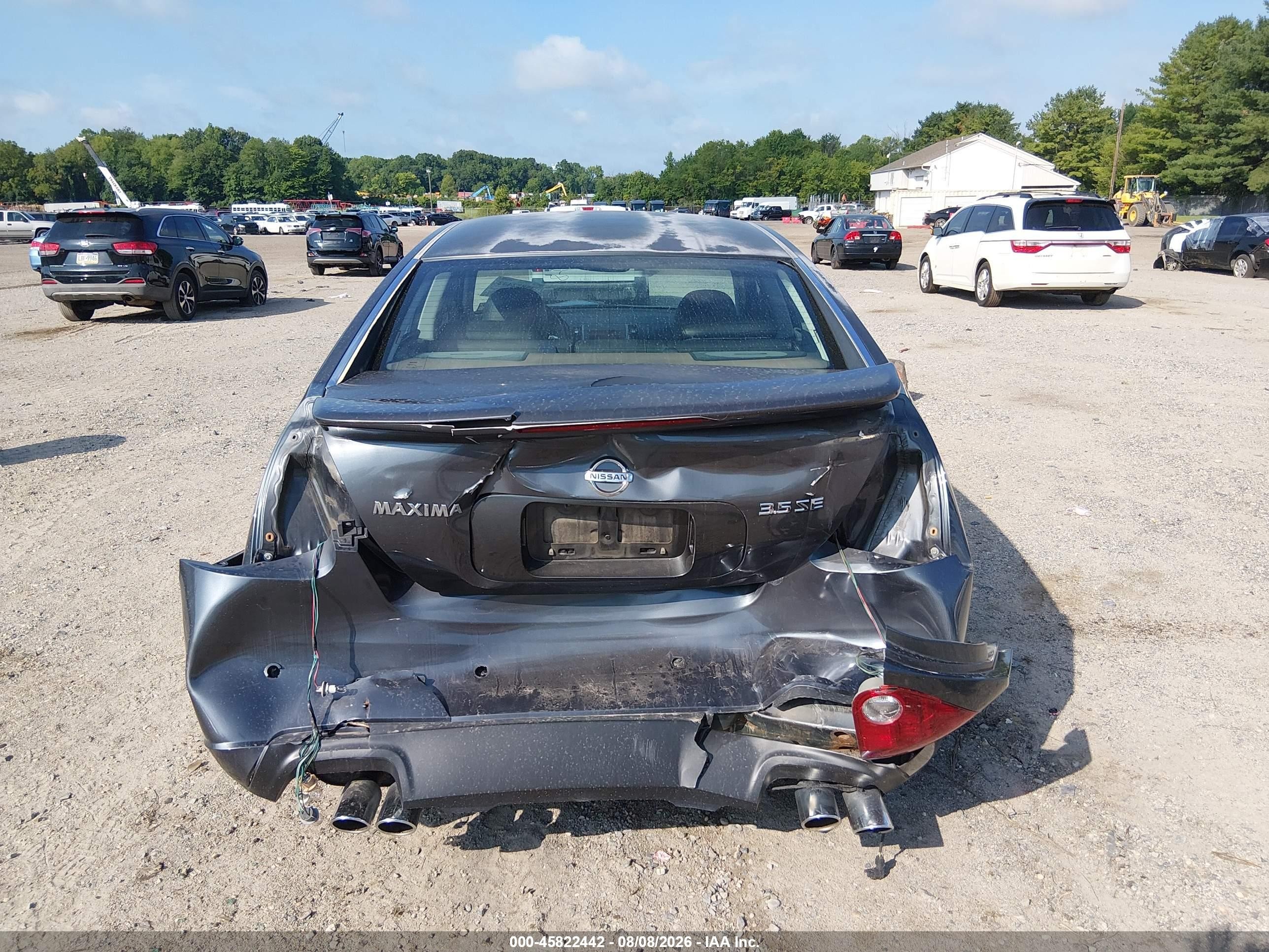 2007 Nissan Maxima 3.5 Se Gray vin: 1N4BA41E37C863266