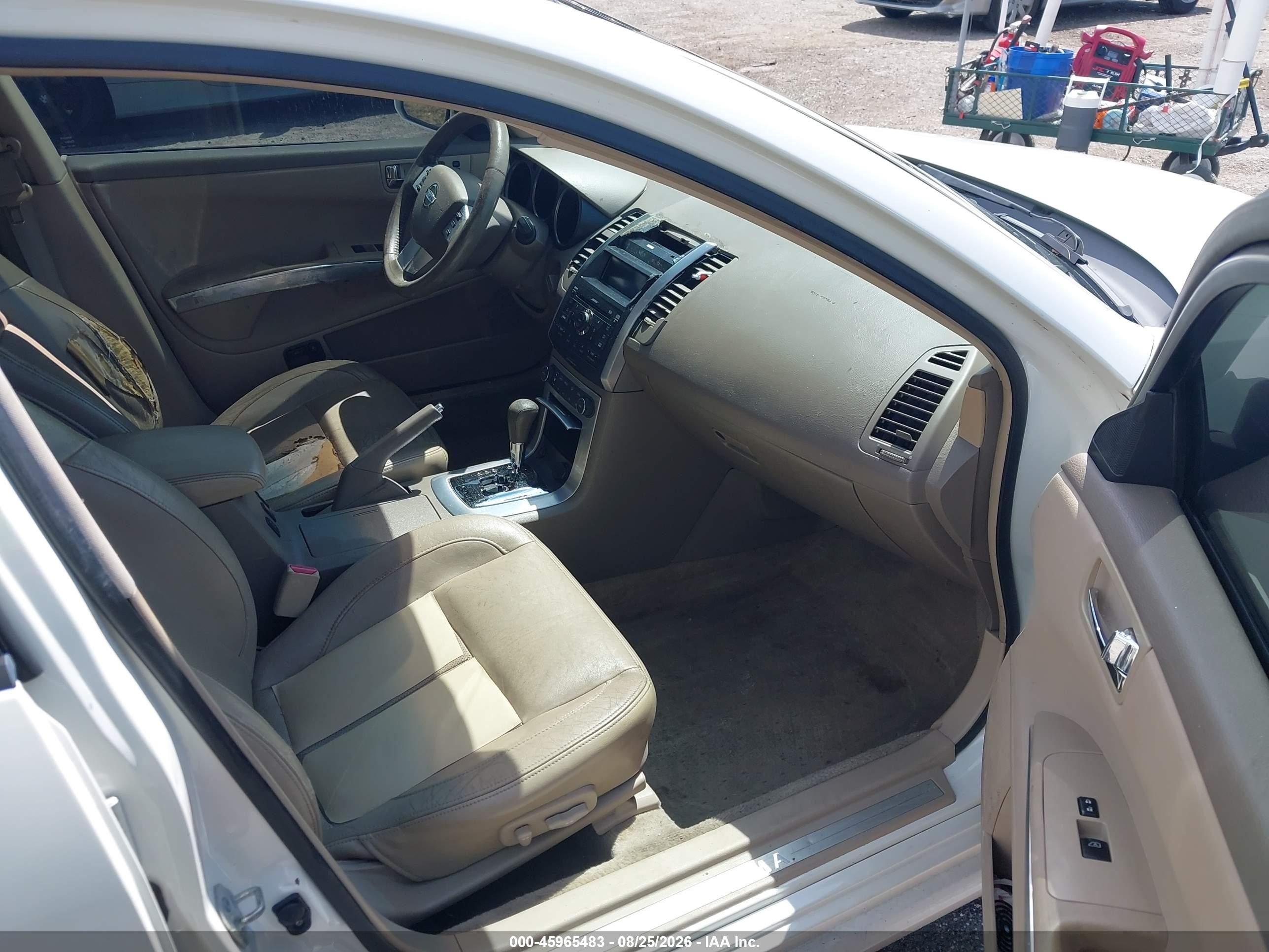2007 Nissan Maxima 3.5 Se White vin: 1N4BA41E37C865261
