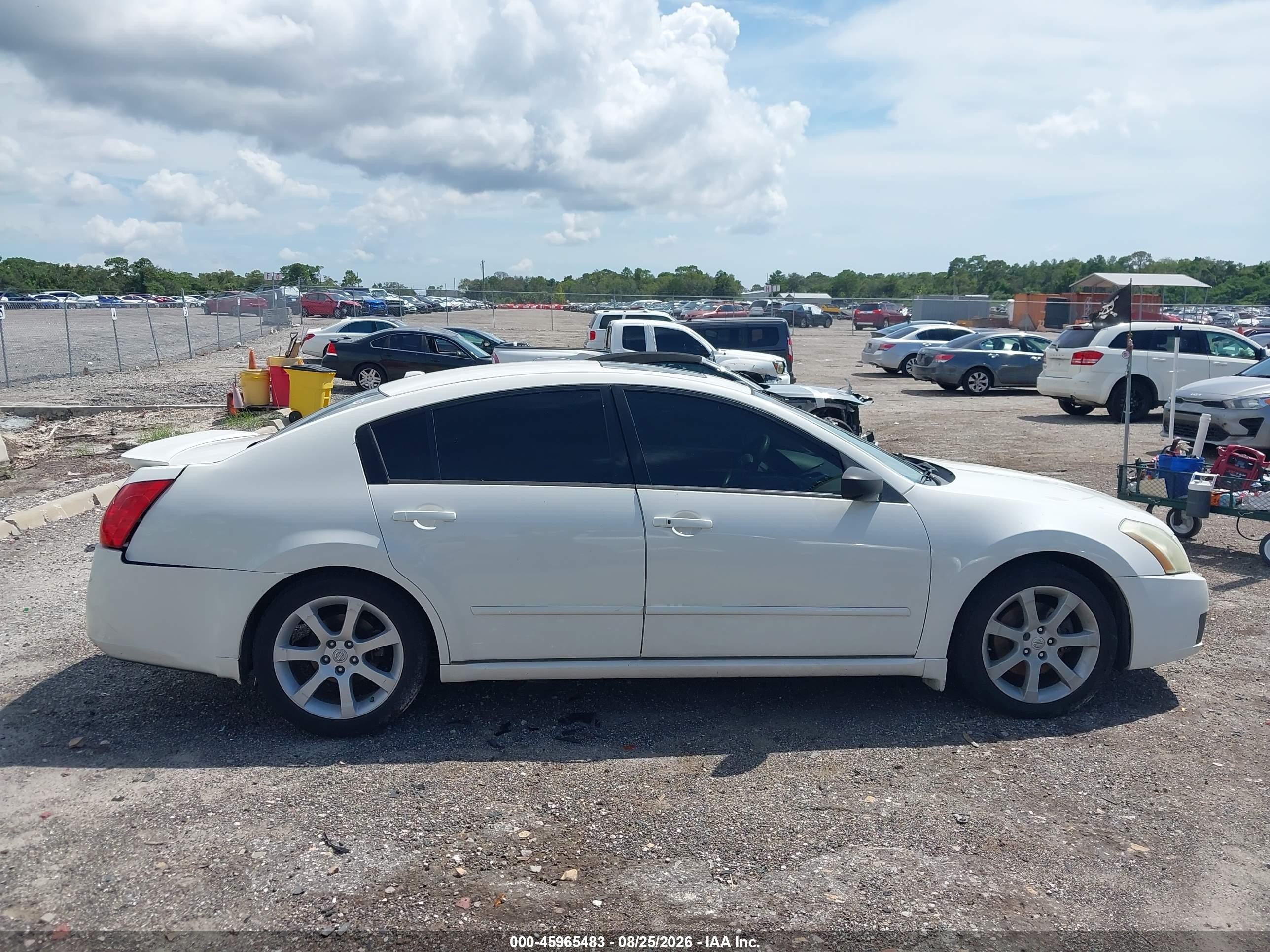 2007 Nissan Maxima 3.5 Se White vin: 1N4BA41E37C865261