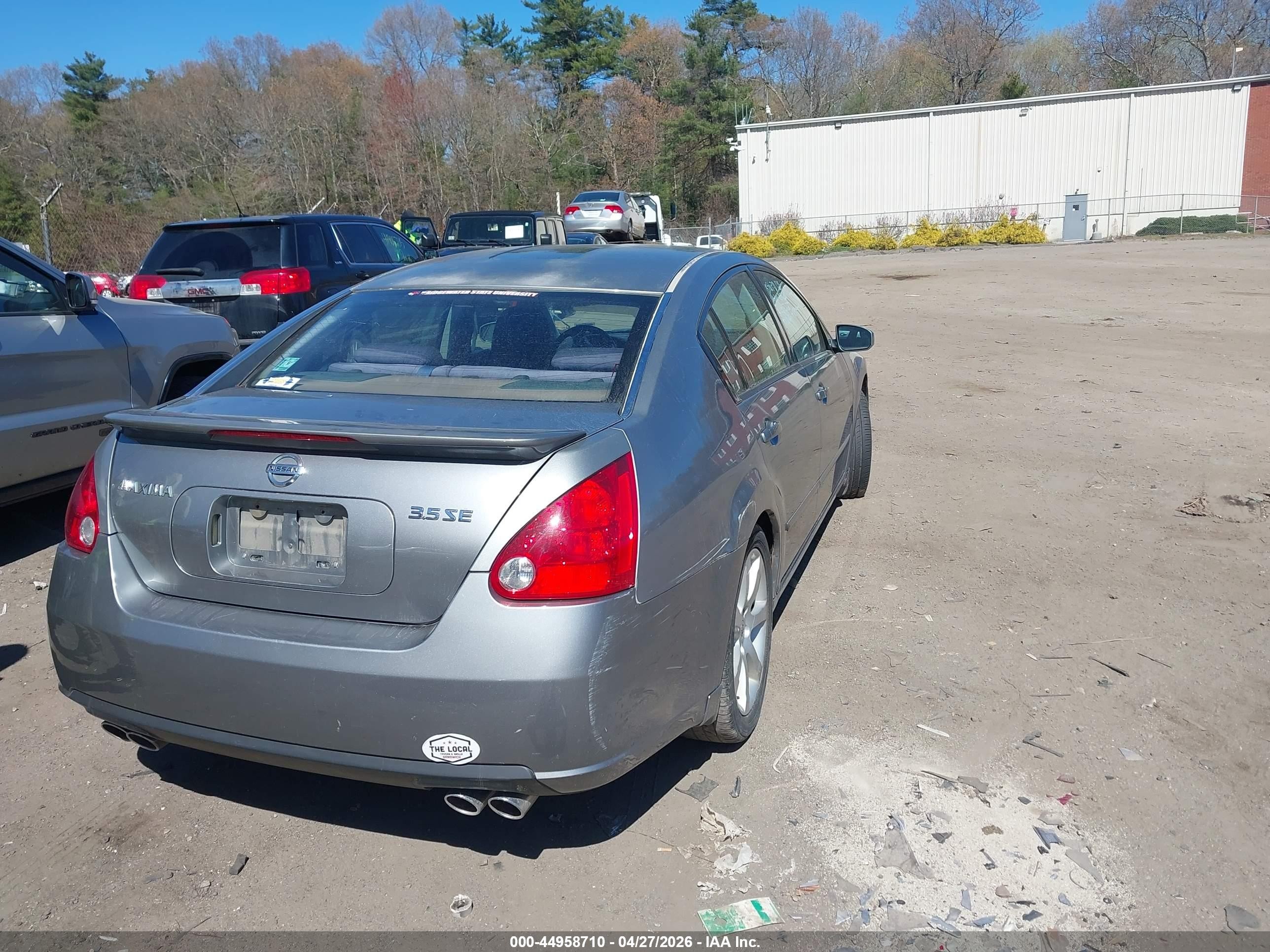 2008 Nissan Maxima 3.5 Se Серебряный vin: 1N4BA41E38C805188