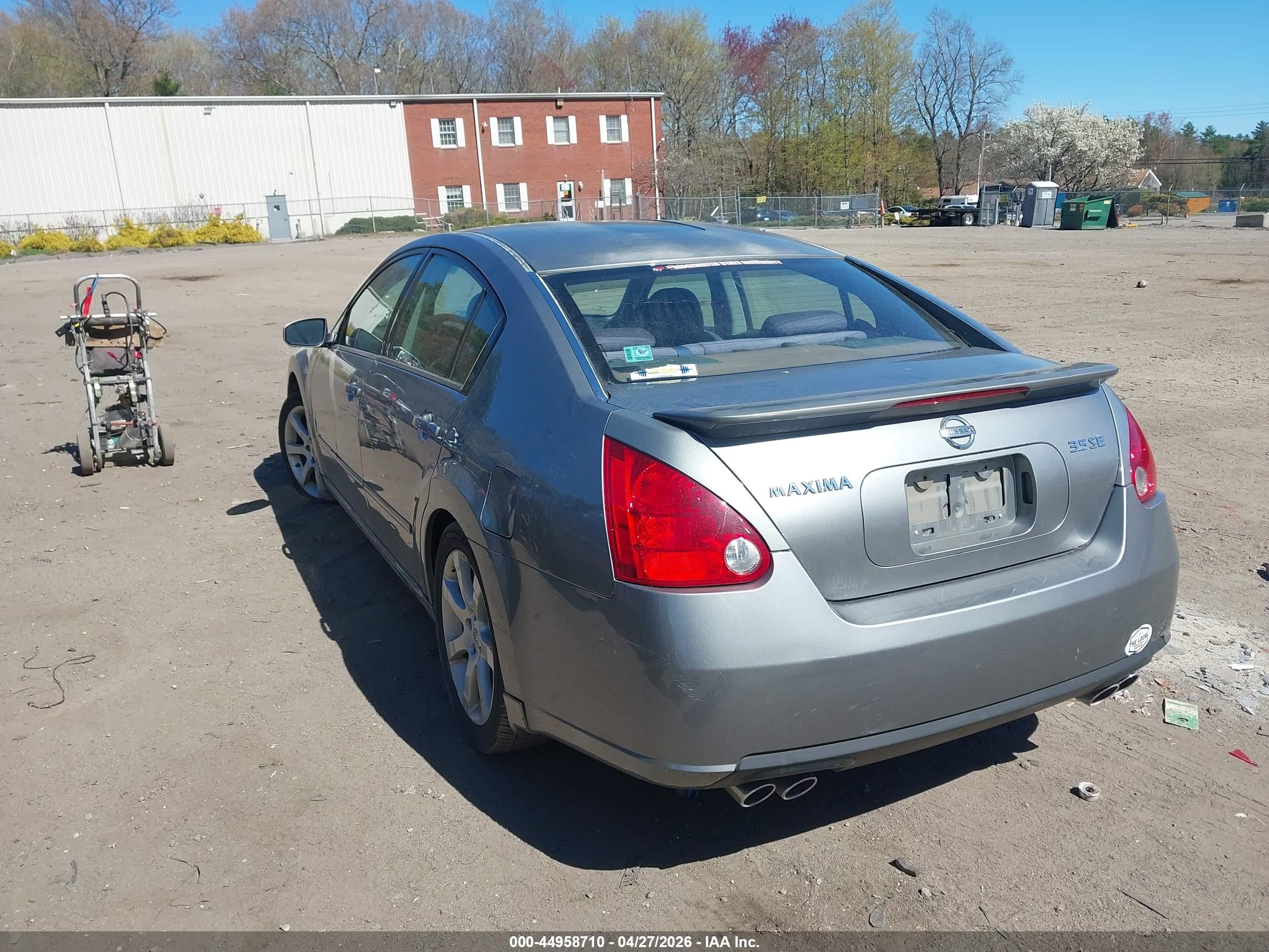 2008 Nissan Maxima 3.5 Se Серебряный vin: 1N4BA41E38C805188