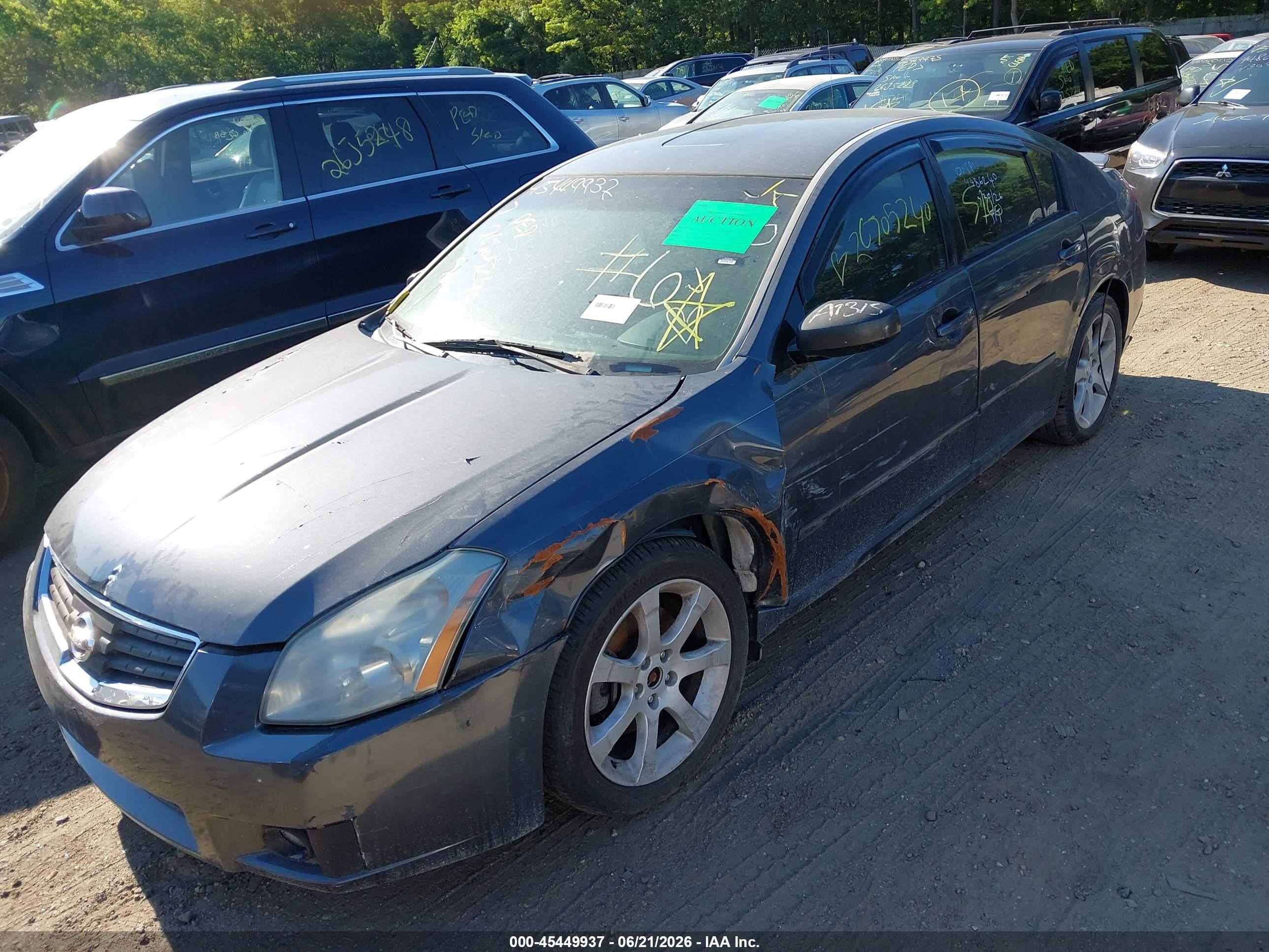 2008 Nissan Maxima 3.5 Se Gray vin: 1N4BA41E38C806146