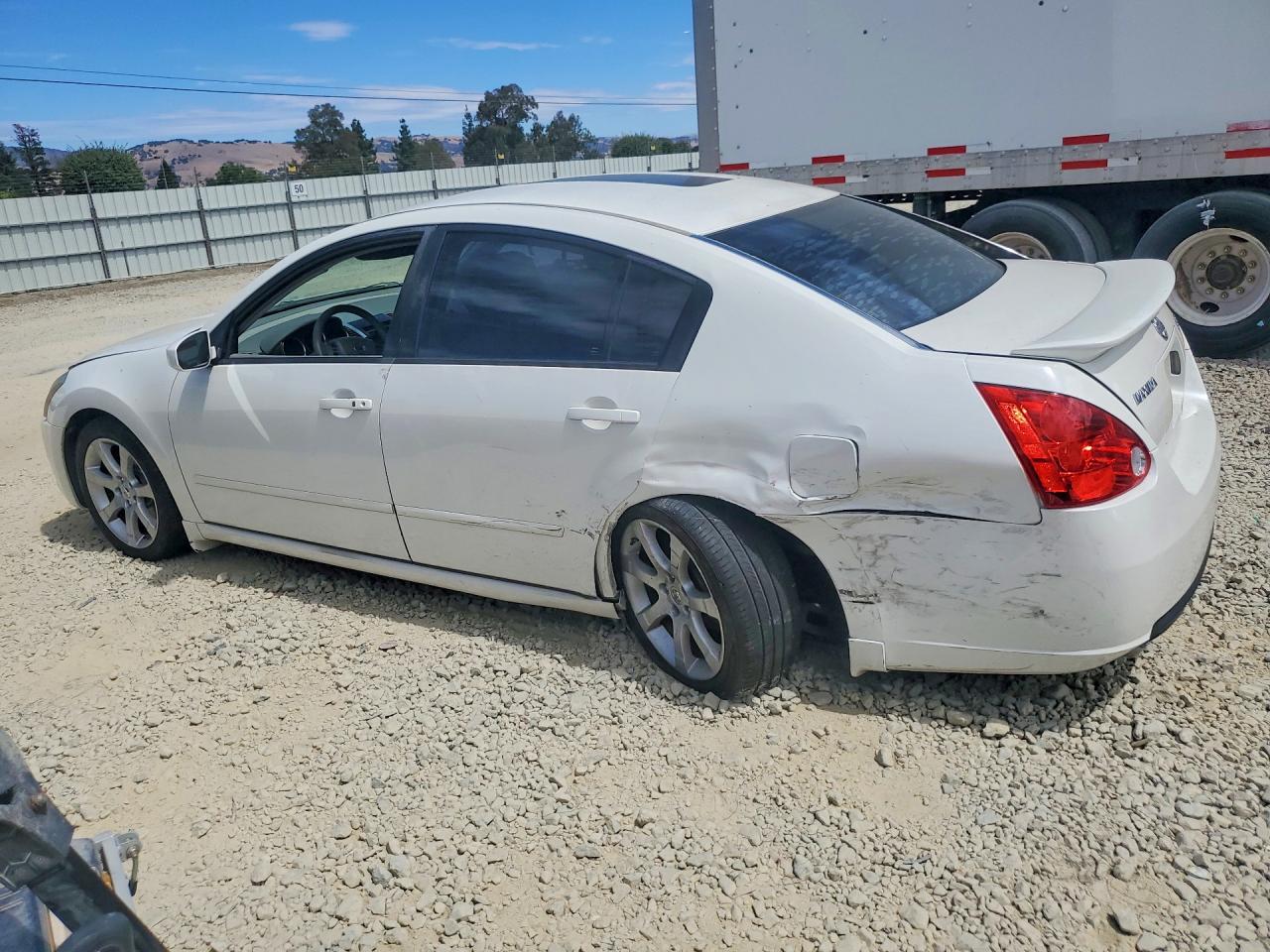 2008 Nissan Maxima 3.5 Se White vin: 1N4BA41E38C806440