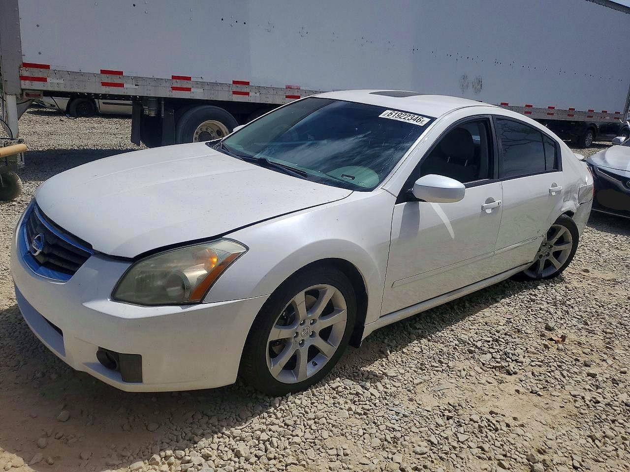 2008 Nissan Maxima 3.5 Se White vin: 1N4BA41E38C806440