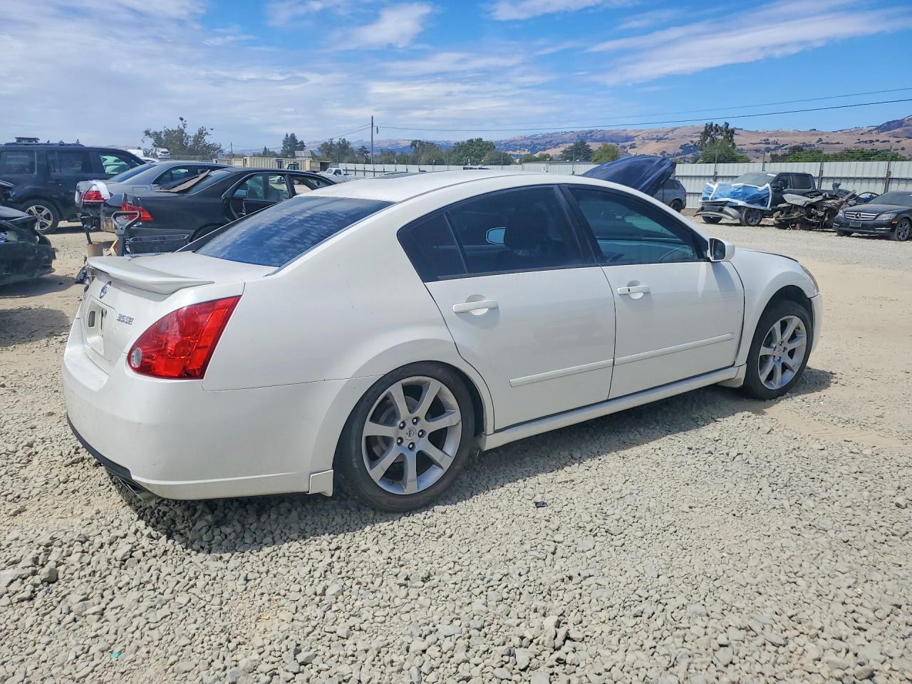 2008 Nissan Maxima 3.5 Se White vin: 1N4BA41E38C806440