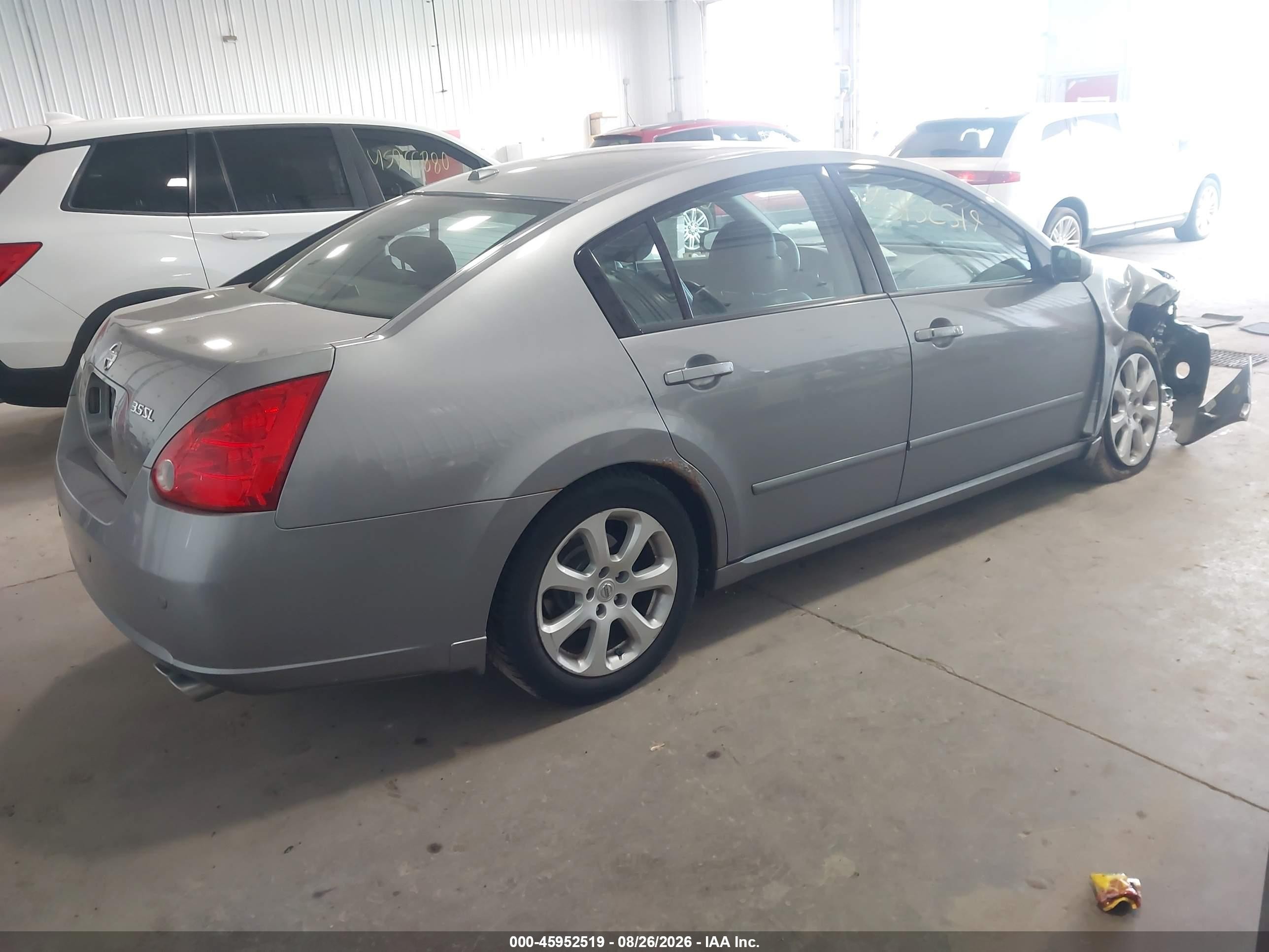 2008 Nissan Maxima 3.5 Sl Gray vin: 1N4BA41E38C809029