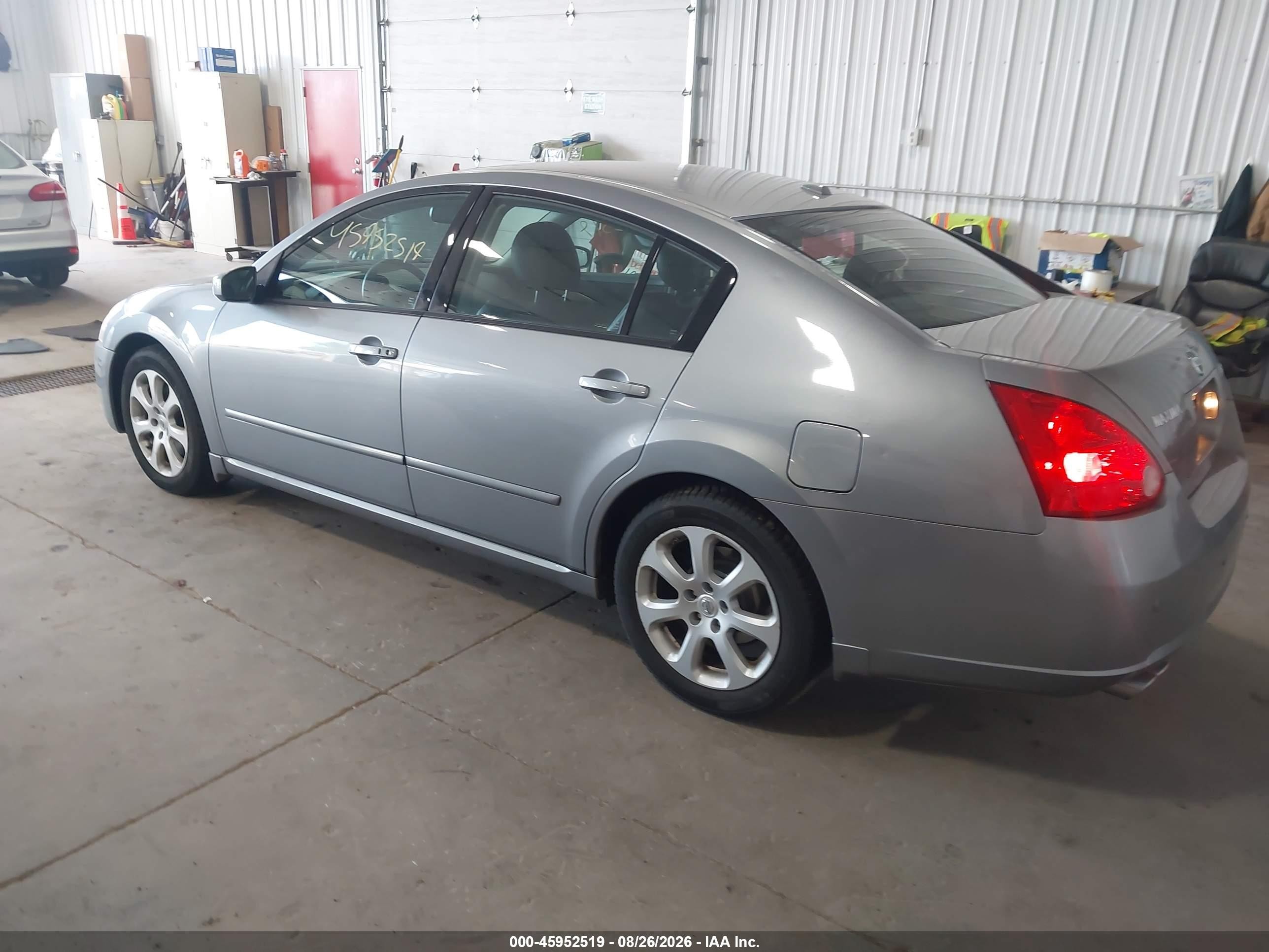 2008 Nissan Maxima 3.5 Sl Gray vin: 1N4BA41E38C809029