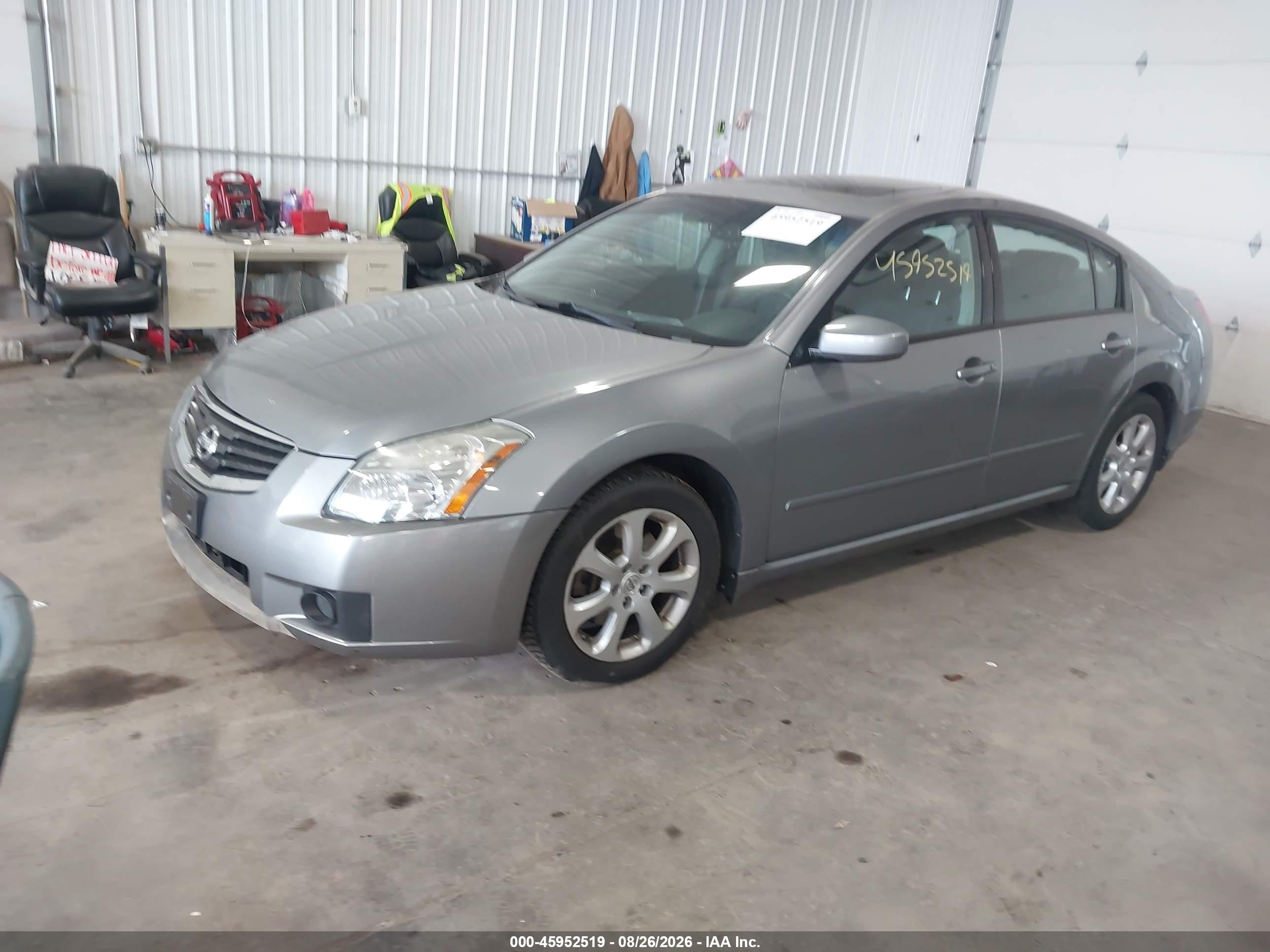 2008 Nissan Maxima 3.5 Sl Gray vin: 1N4BA41E38C809029