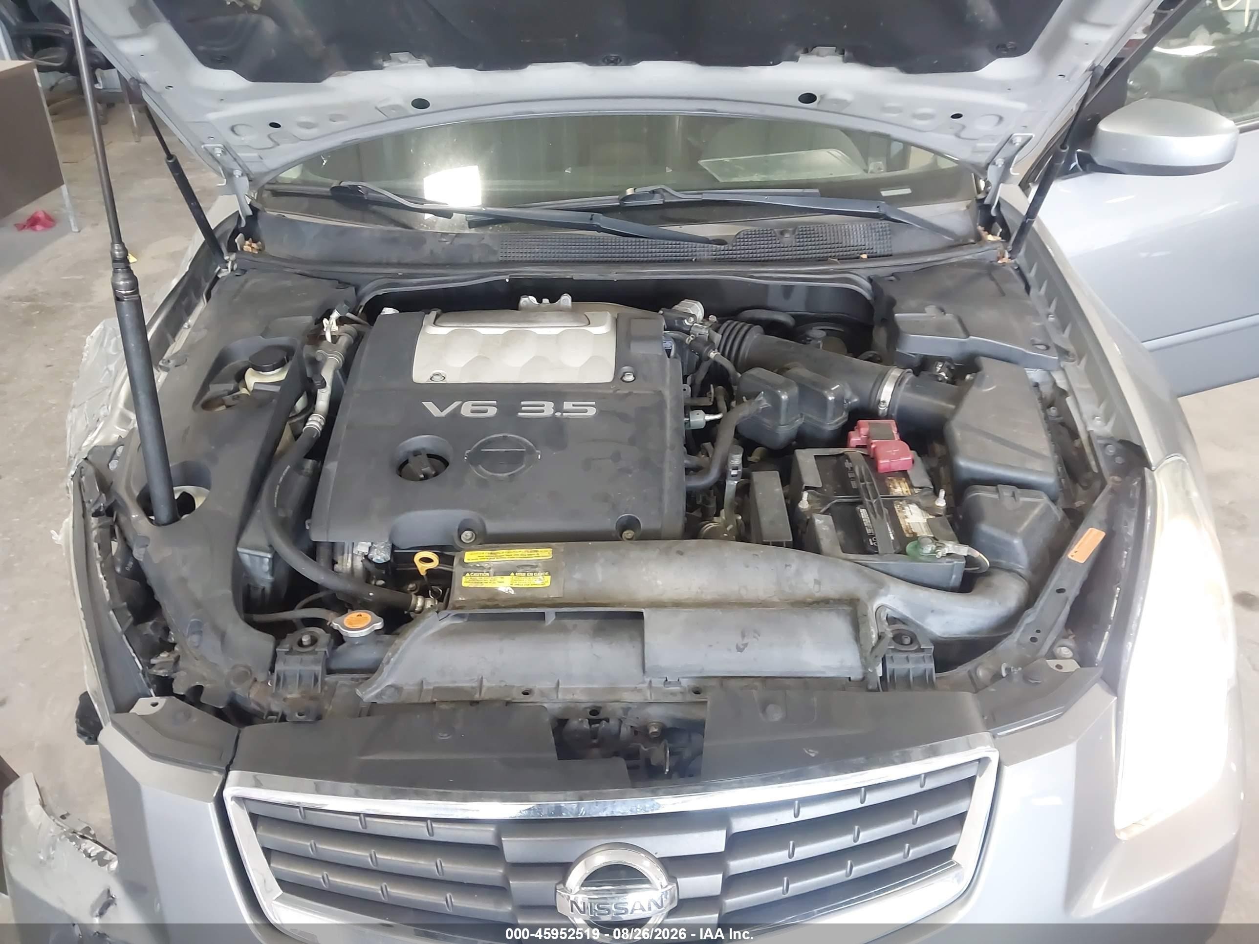 2008 Nissan Maxima 3.5 Sl Gray vin: 1N4BA41E38C809029