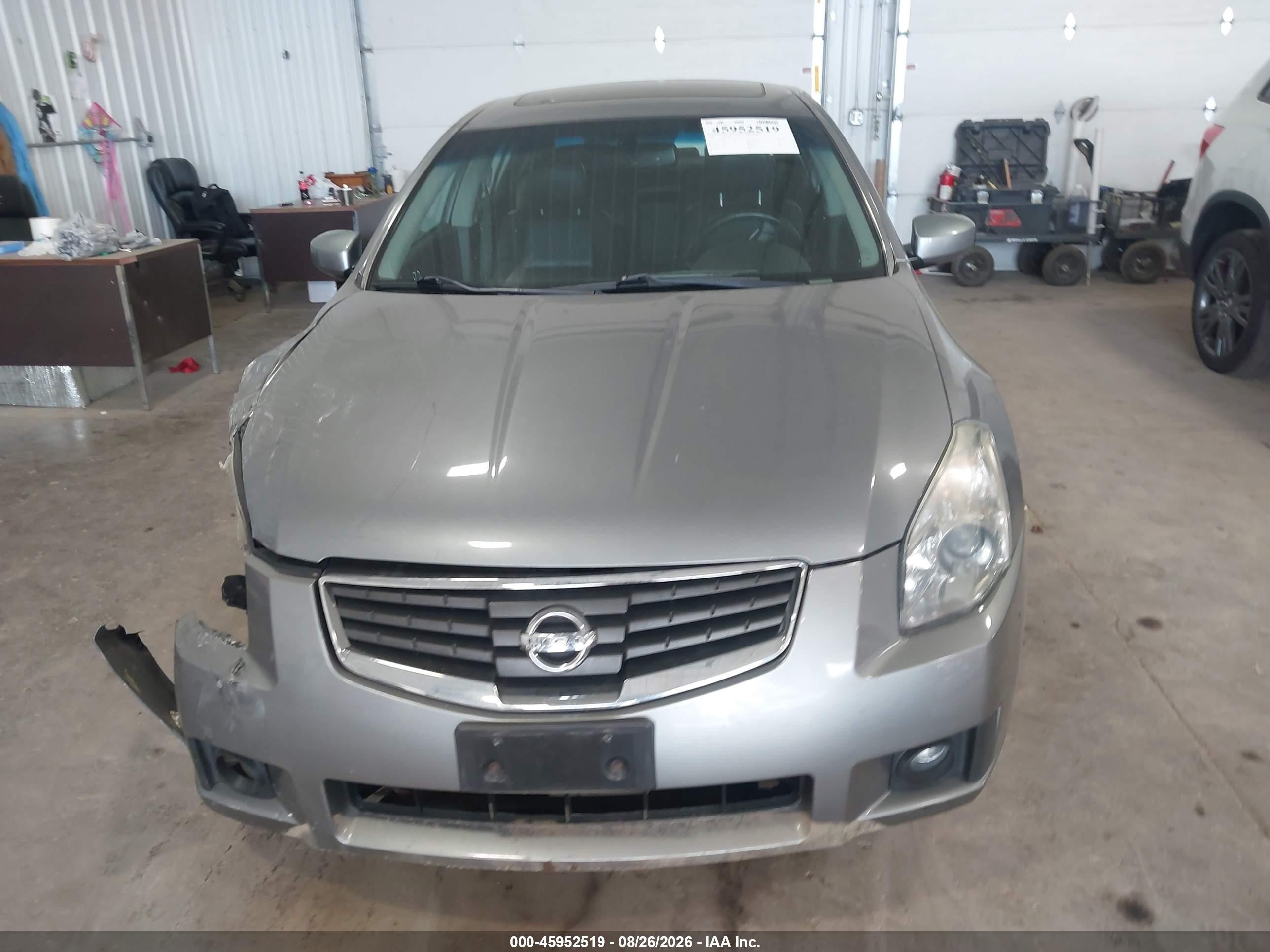 2008 Nissan Maxima 3.5 Sl Gray vin: 1N4BA41E38C809029