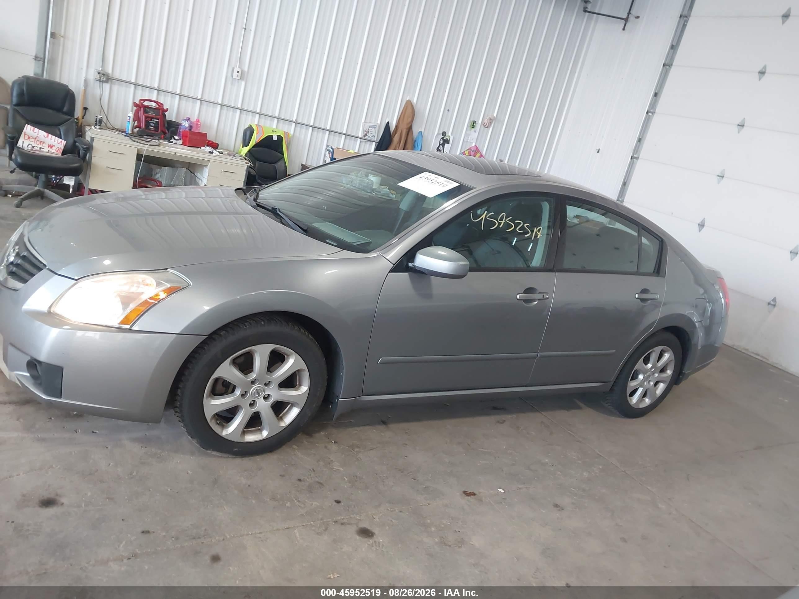 2008 Nissan Maxima 3.5 Sl Gray vin: 1N4BA41E38C809029