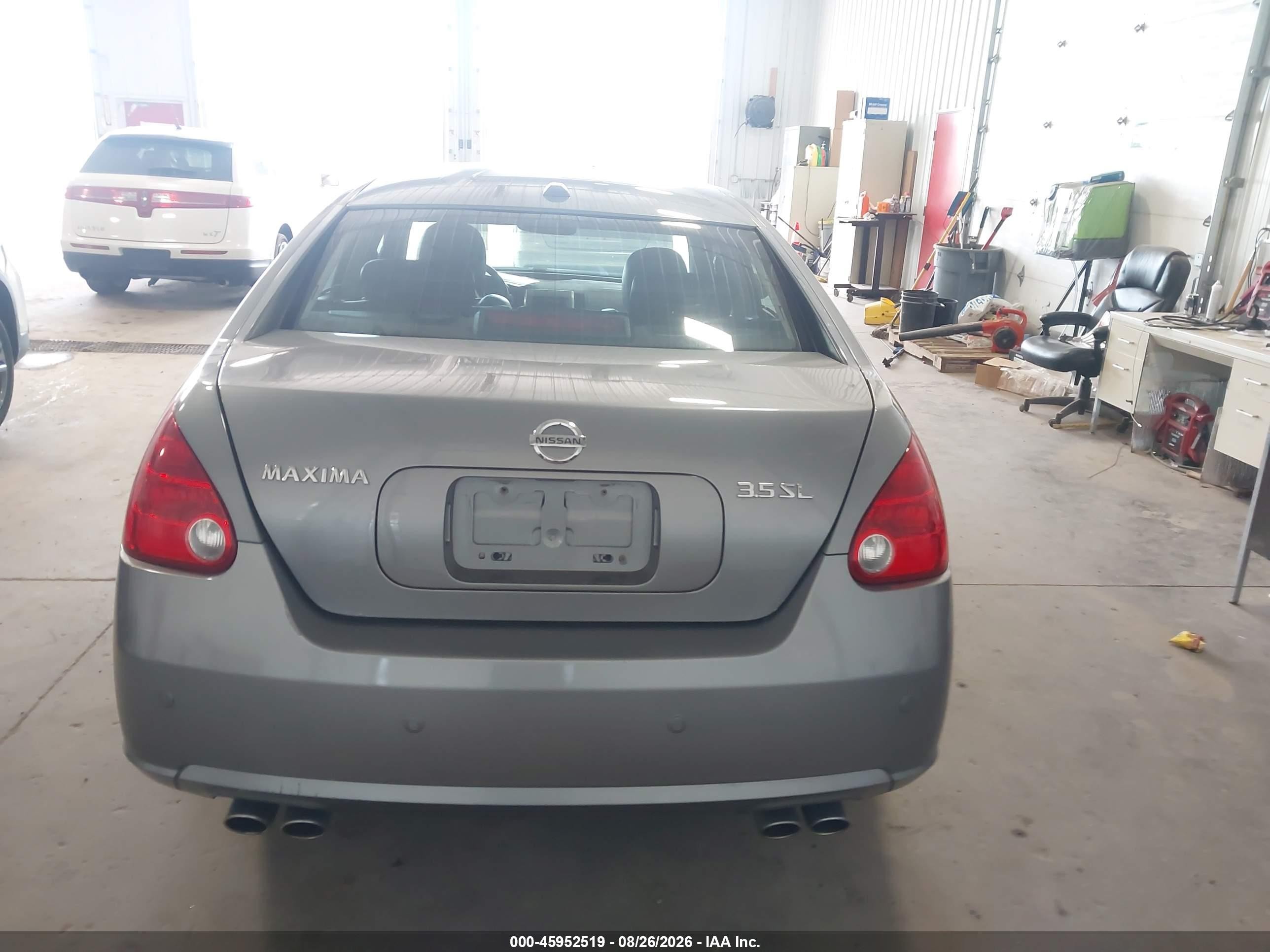 2008 Nissan Maxima 3.5 Sl Gray vin: 1N4BA41E38C809029