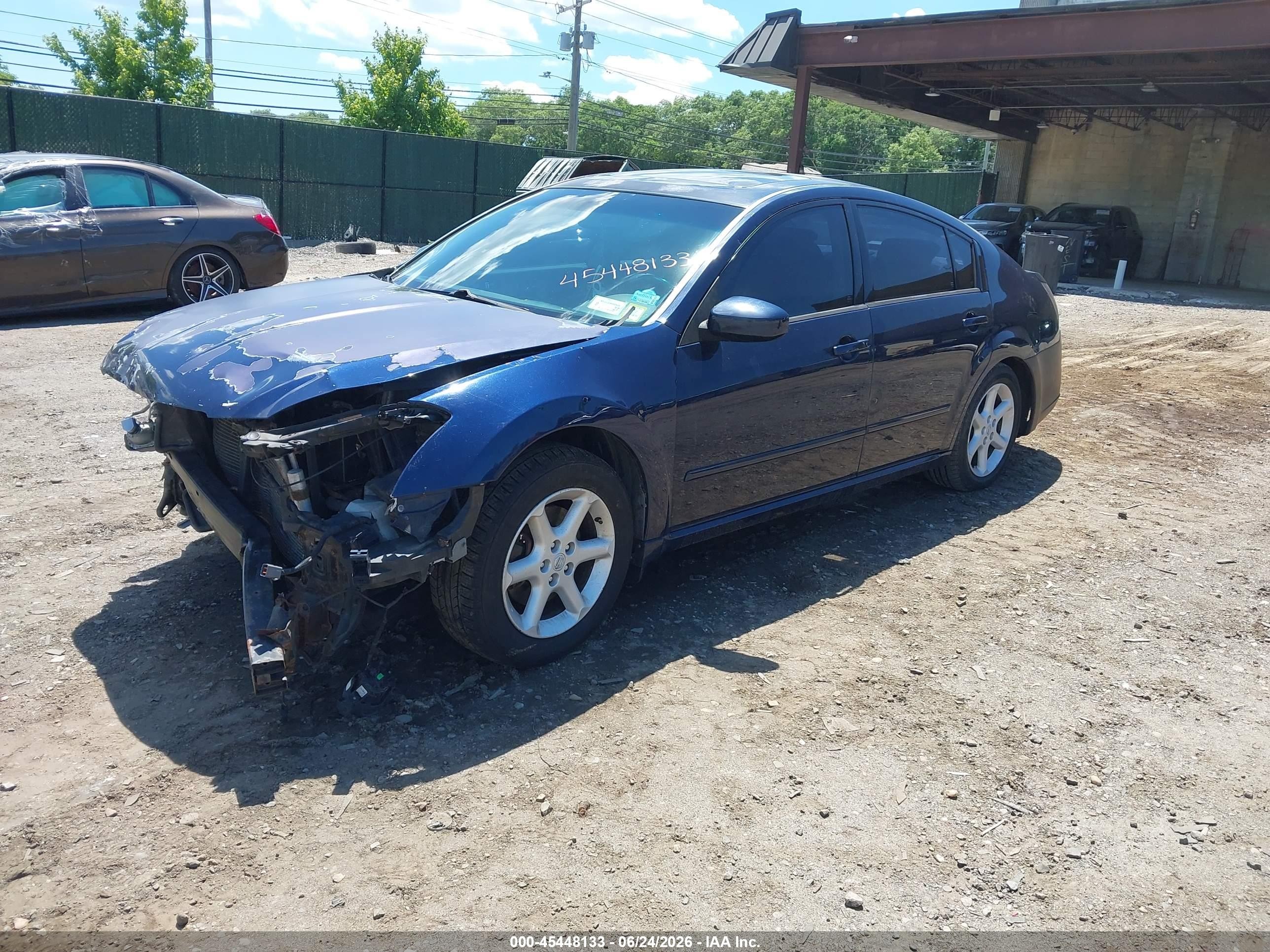 2008 Nissan Maxima 3.5 Sl Blue vin: 1N4BA41E38C825490