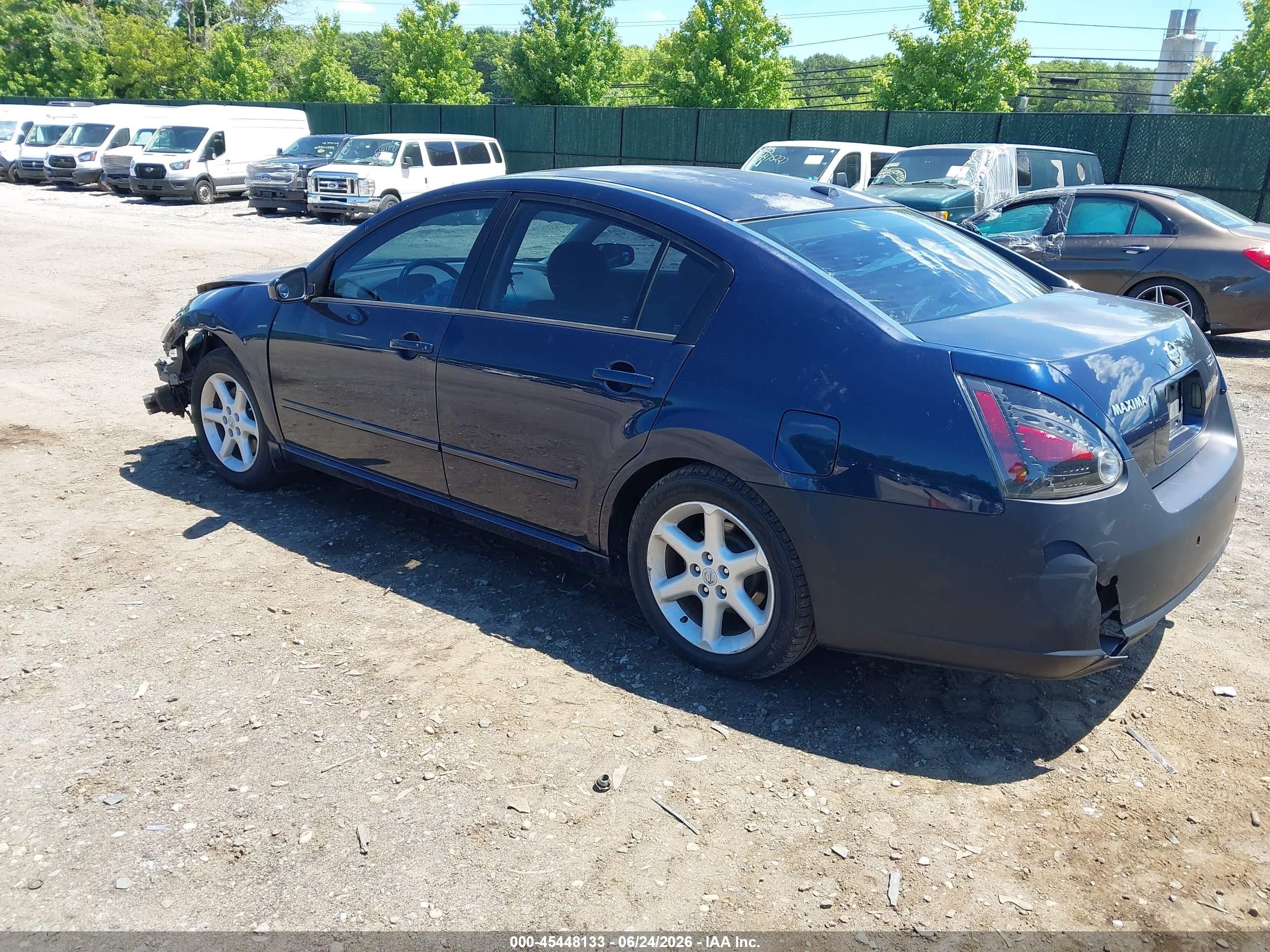 2008 Nissan Maxima 3.5 Sl Blue vin: 1N4BA41E38C825490