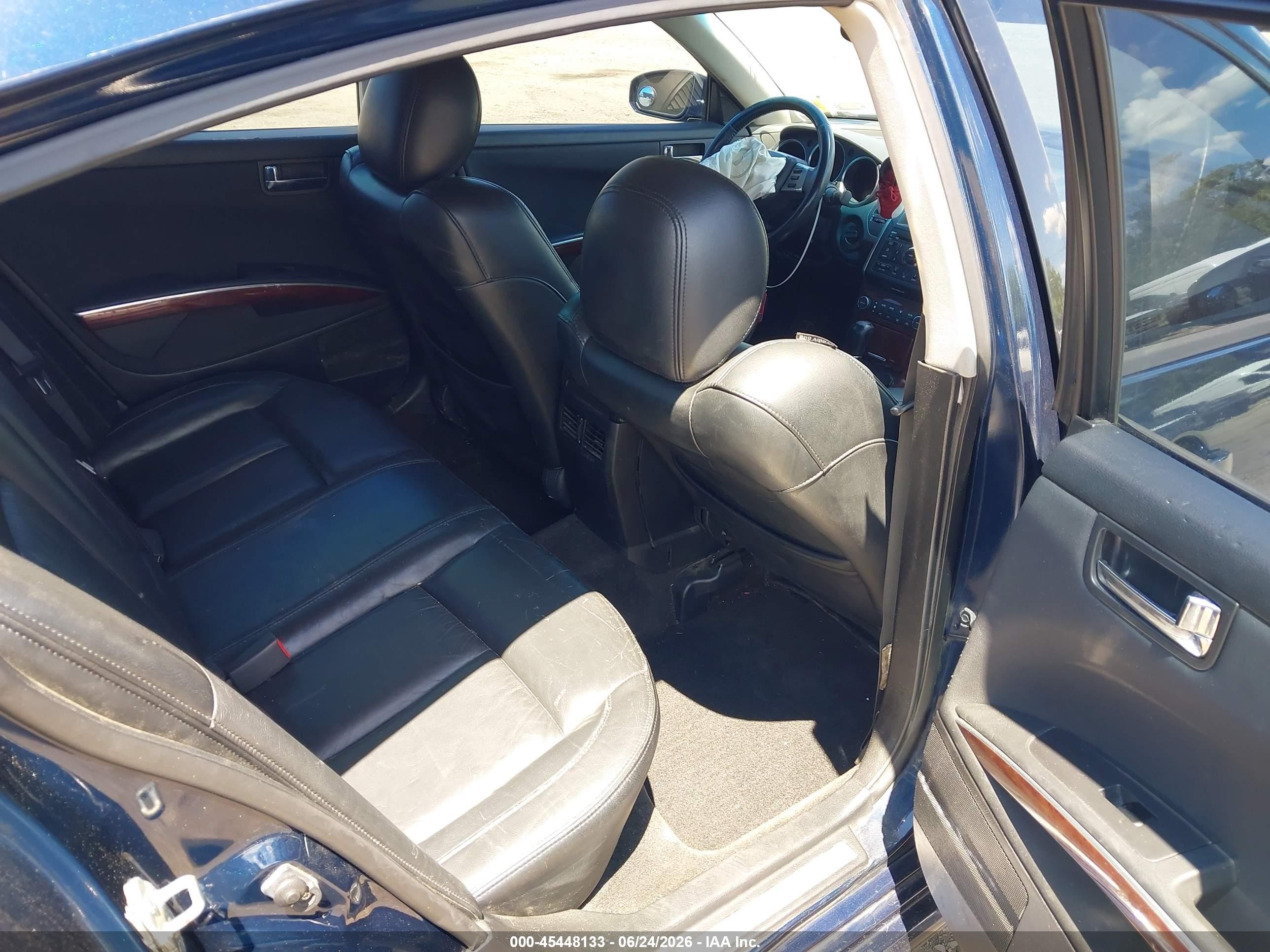 2008 Nissan Maxima 3.5 Sl Blue vin: 1N4BA41E38C825490
