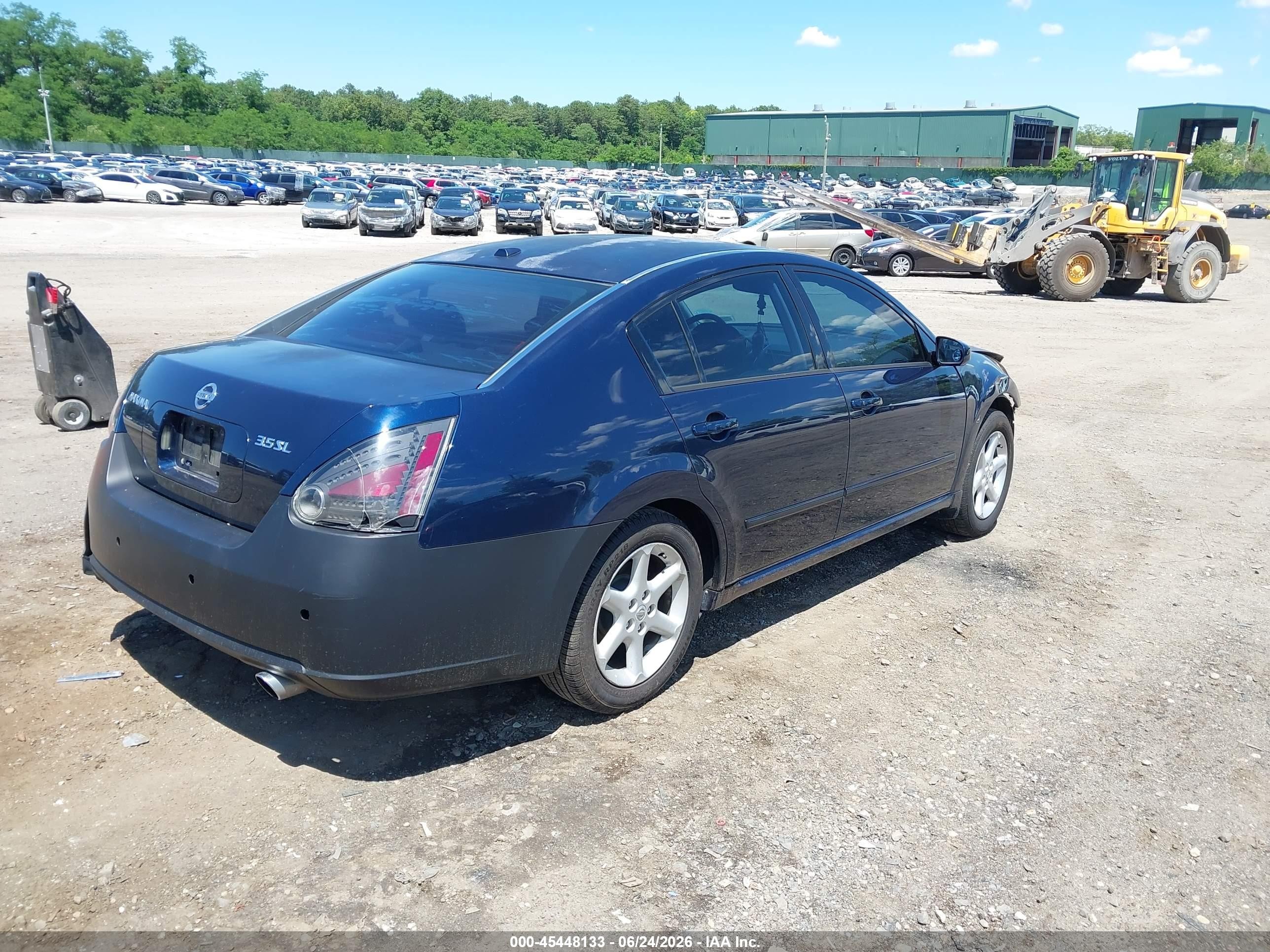 2008 Nissan Maxima 3.5 Sl Blue vin: 1N4BA41E38C825490