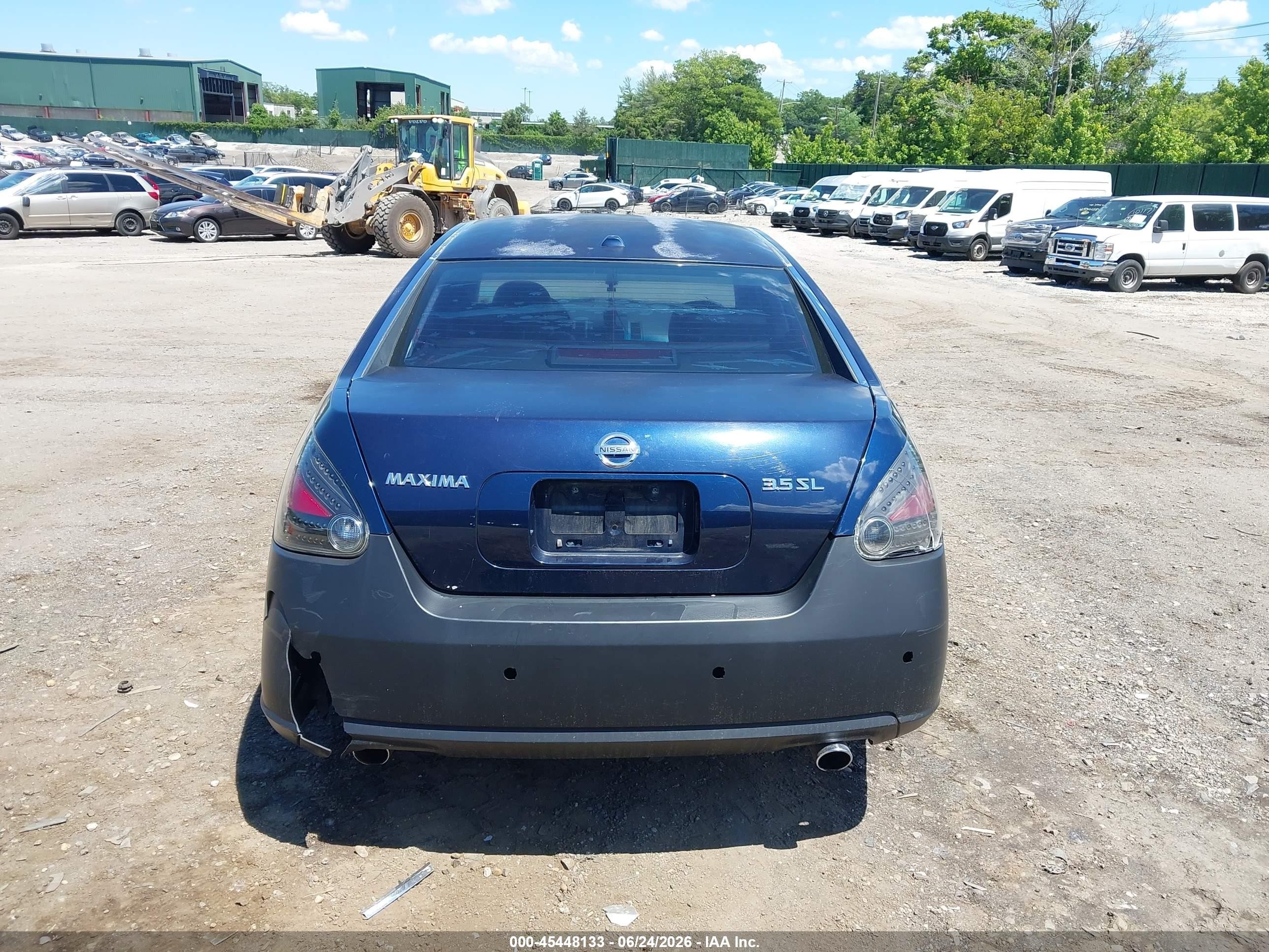 2008 Nissan Maxima 3.5 Sl Blue vin: 1N4BA41E38C825490